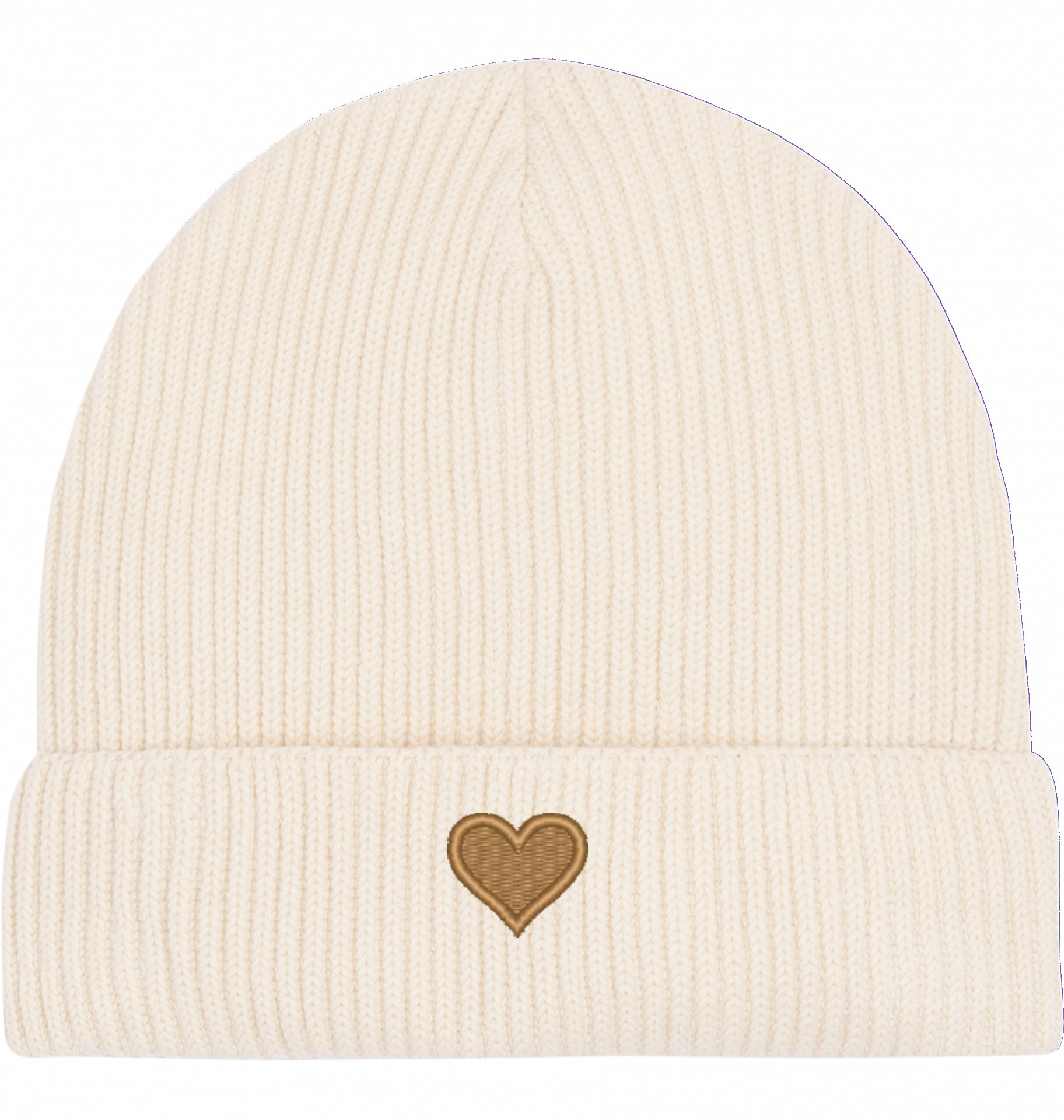 Herz aus Gold - Fisherman-Beanie