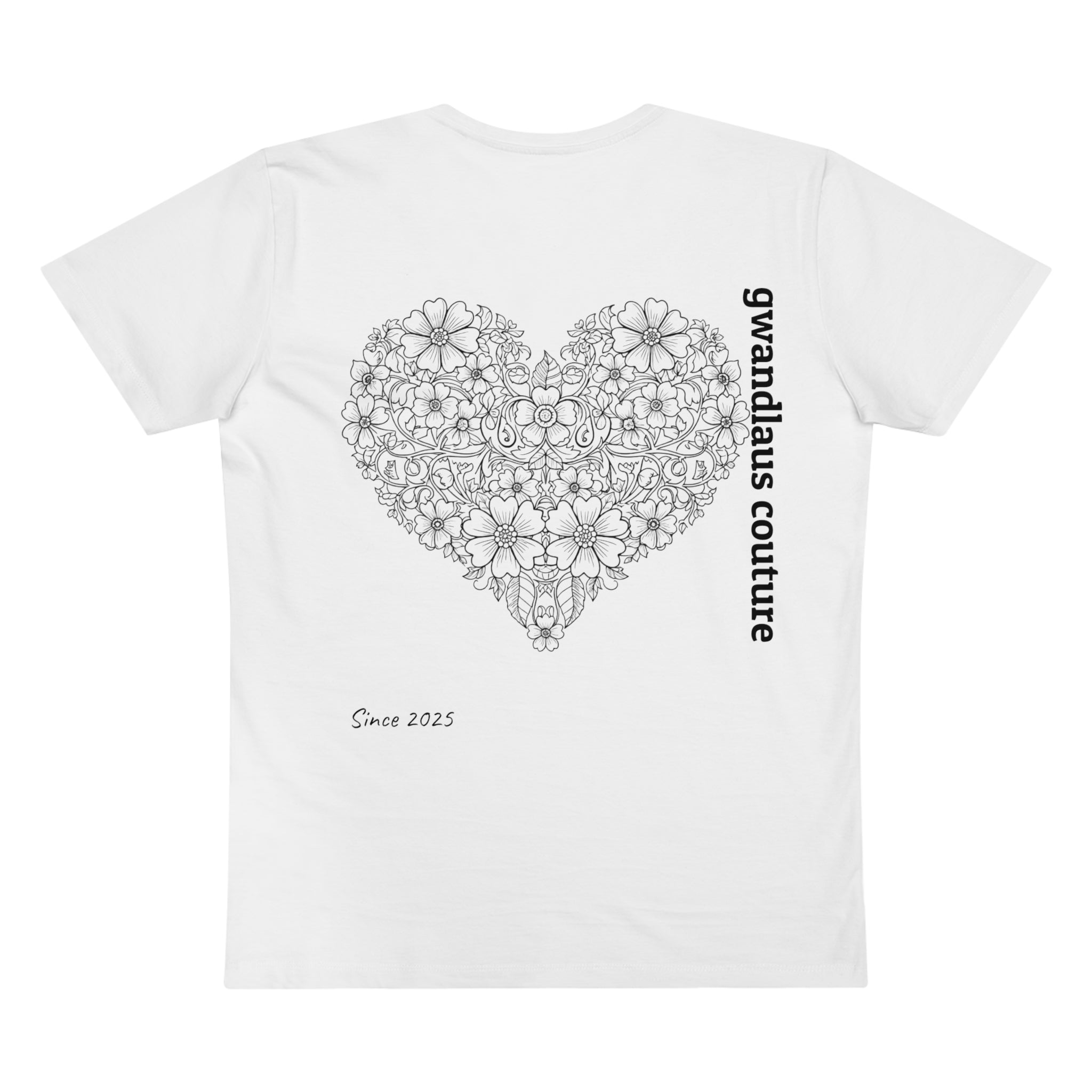 Männer T-Shrit V-neck HERZ