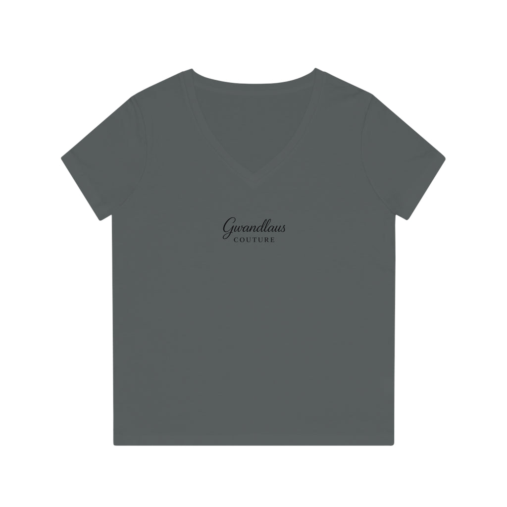 Frauen V-Neck Shirt Herz