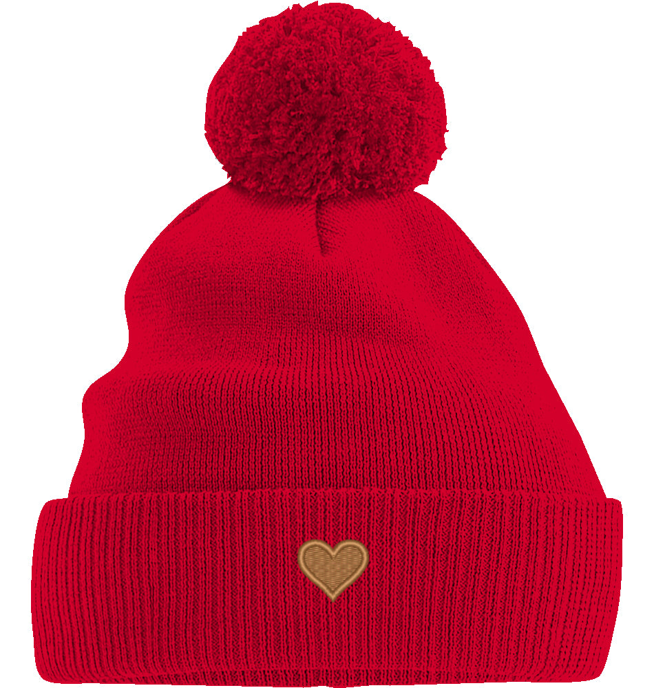 Herz aus Gold - Bommelmütze