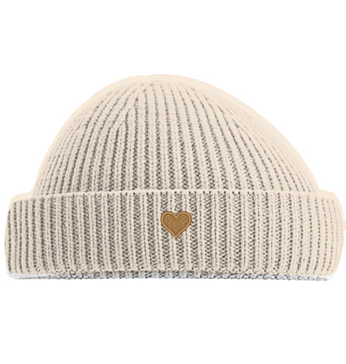 Herz aus Gold - Short Beanie