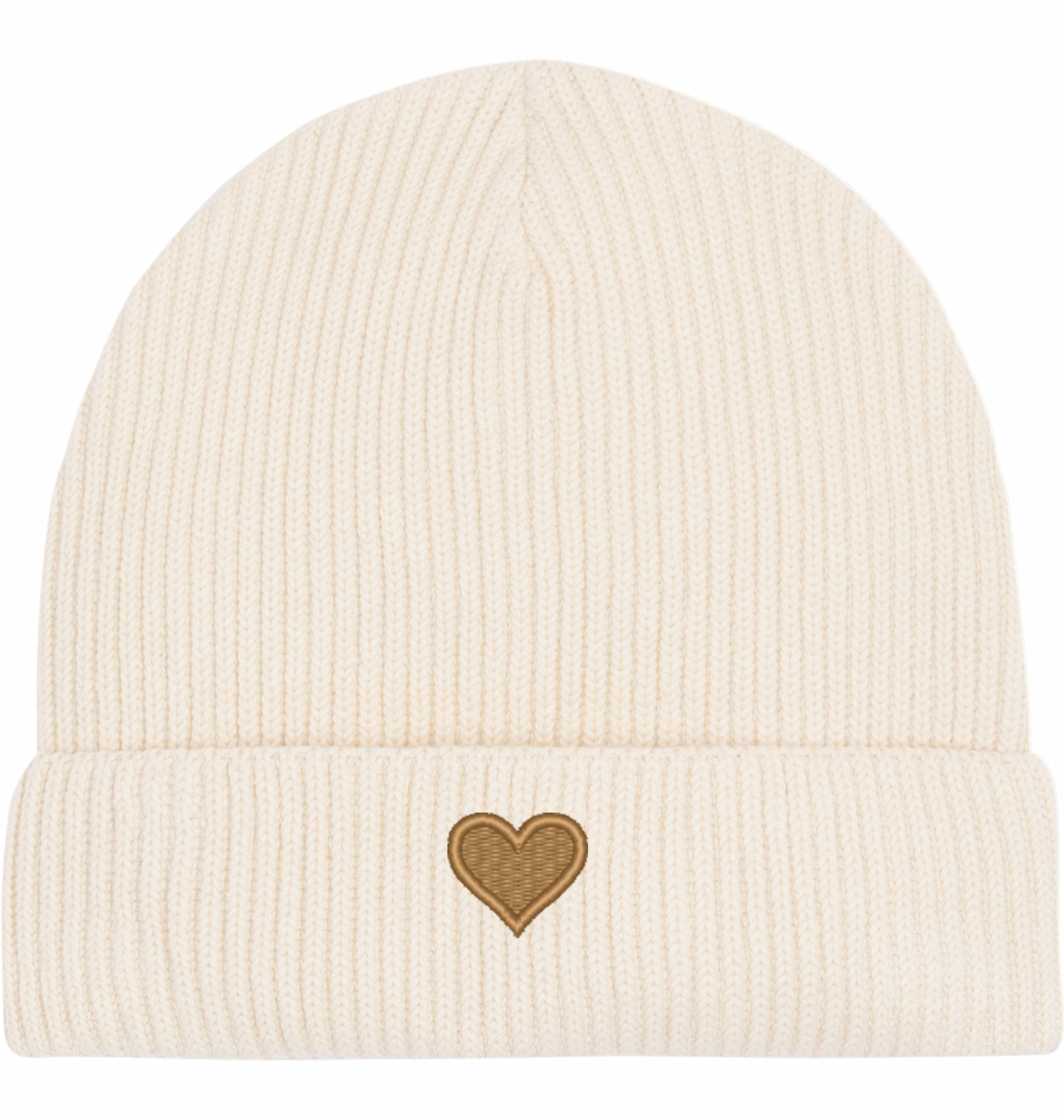 Herz aus Gold - Fisherman-Beanie