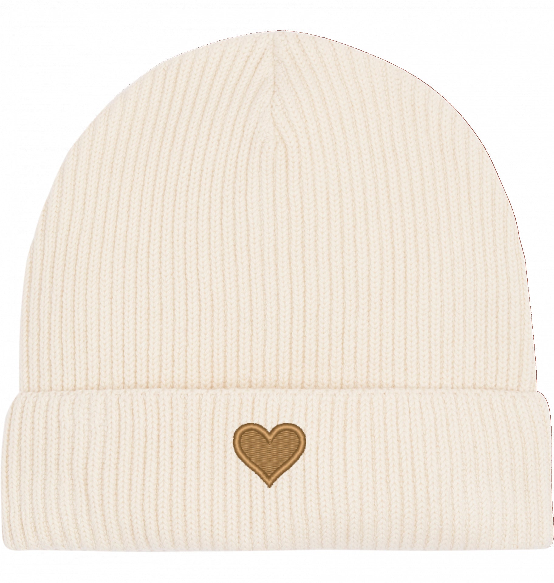 Herz aus Gold - Fisherman-Beanie
