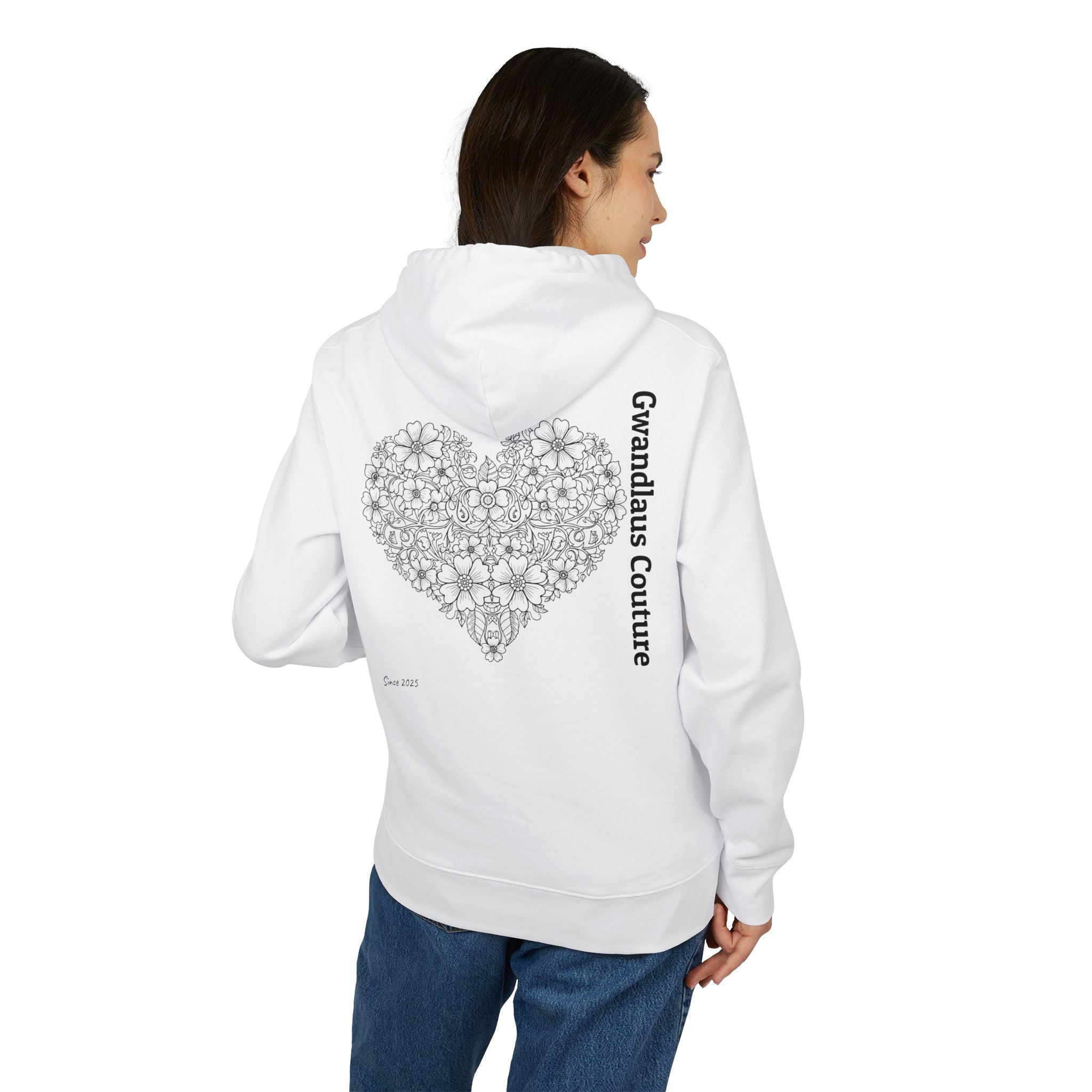 Hoodie mit HERZ (Unisex)