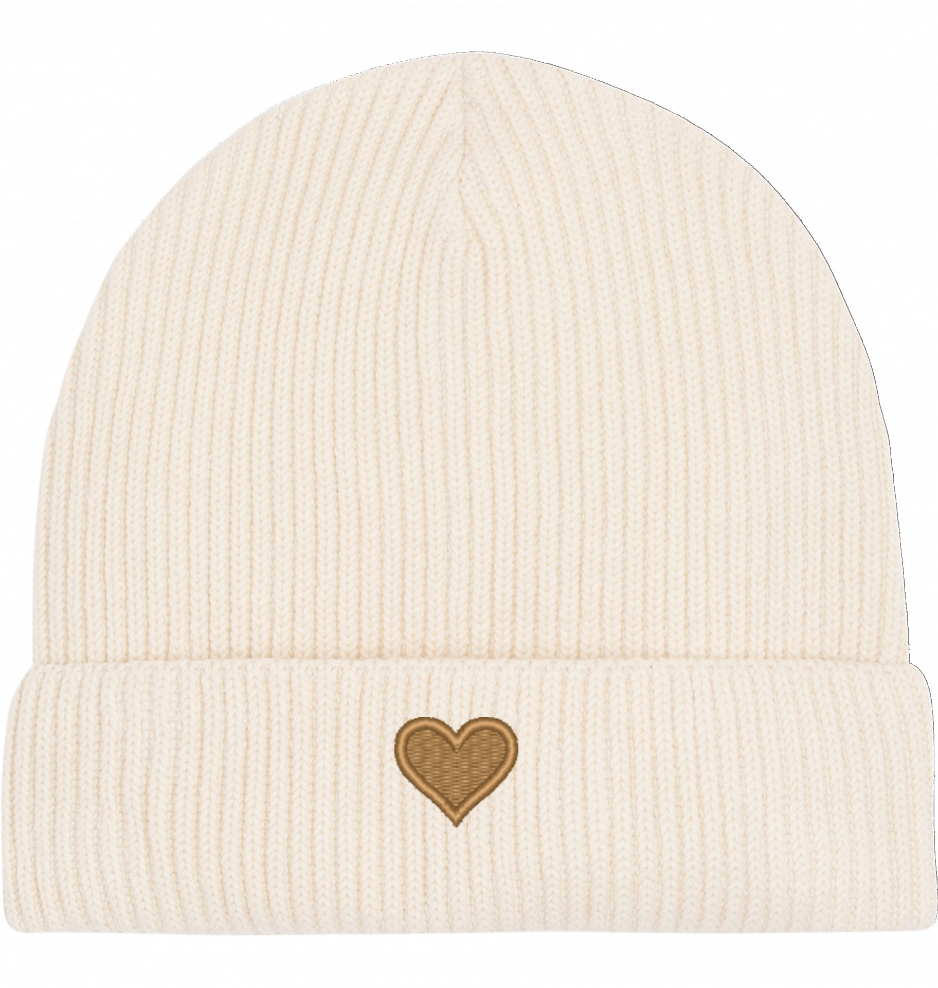 Herz aus Gold - Fisherman-Beanie