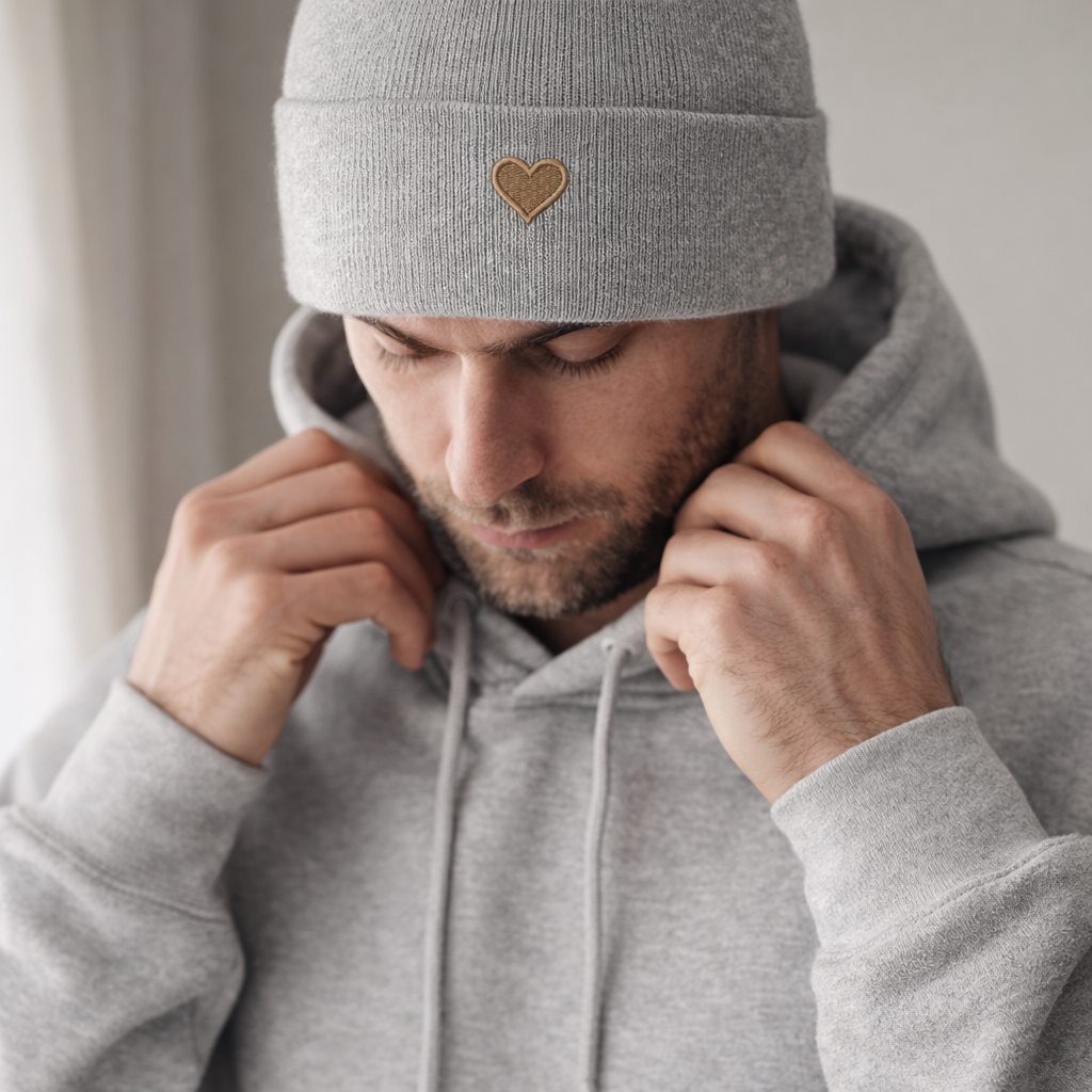 Herz aus Gold - Beanie
