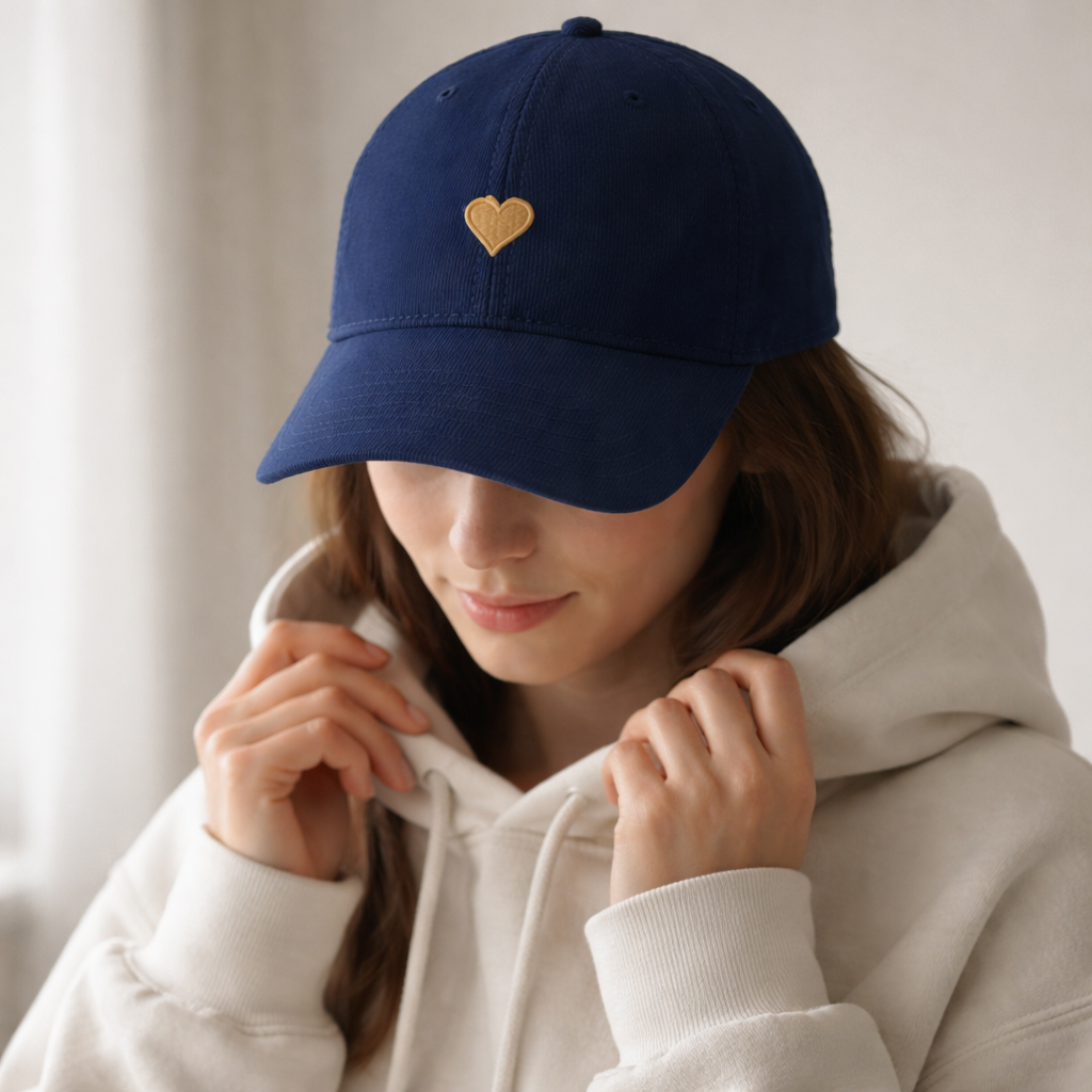 Herz aus Gold - Cord-Cap