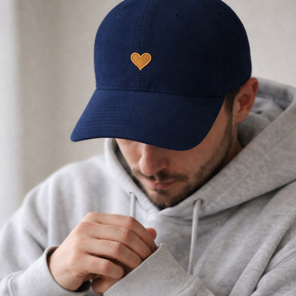 Herz aus Gold - Cord-Cap