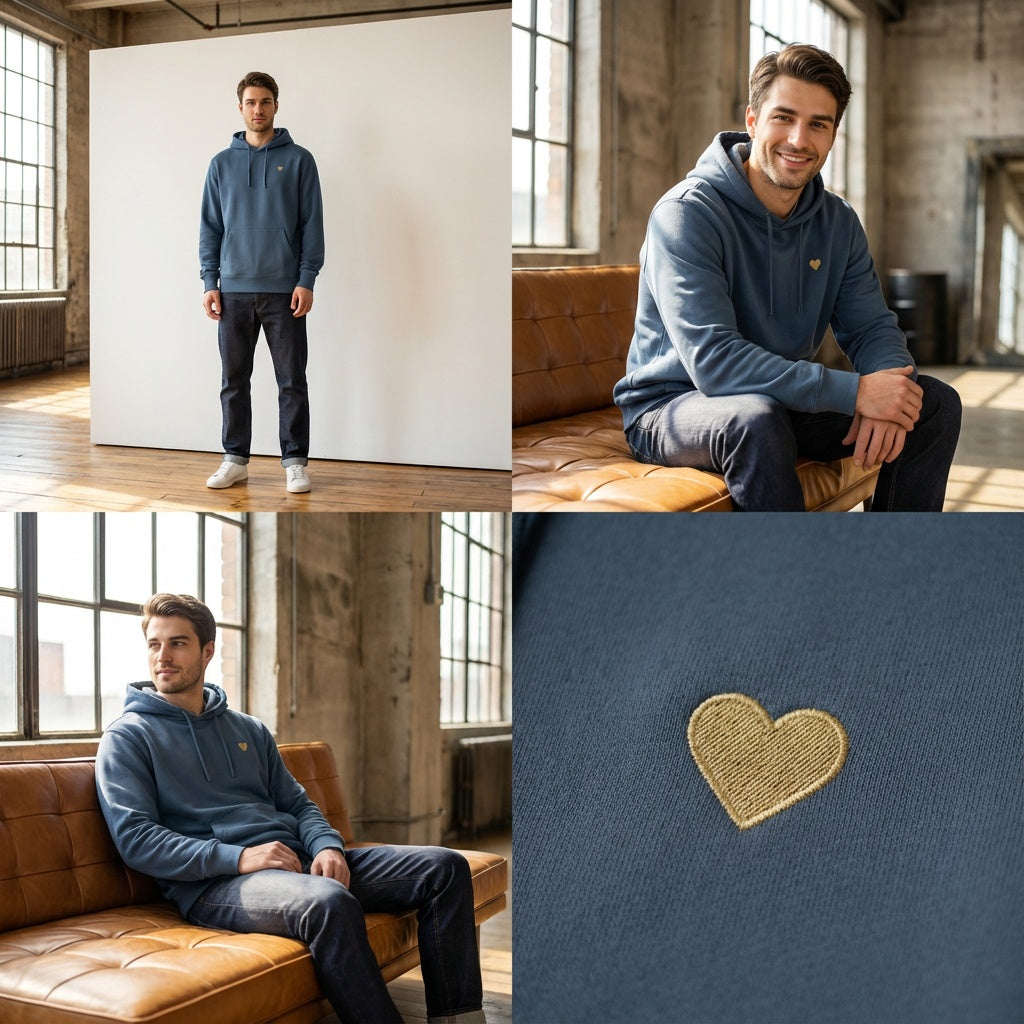 Hoodie - Herz aus Gold