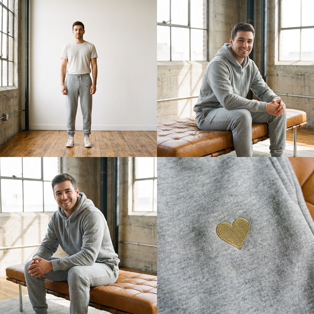 Jogger Pants - Herz aus Gold