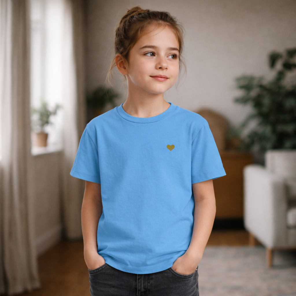 Kids Shirt - Herz aus Gold