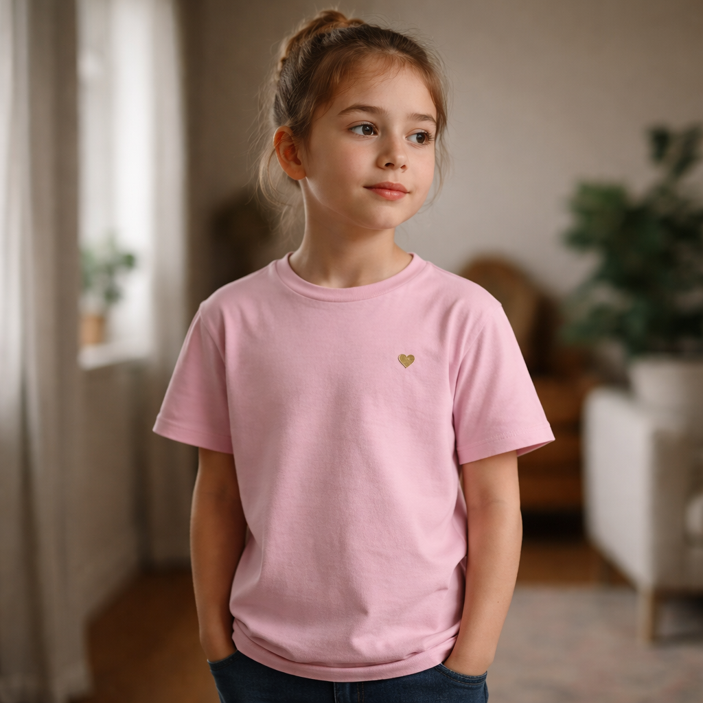 Kids Shirt - Herz aus Gold