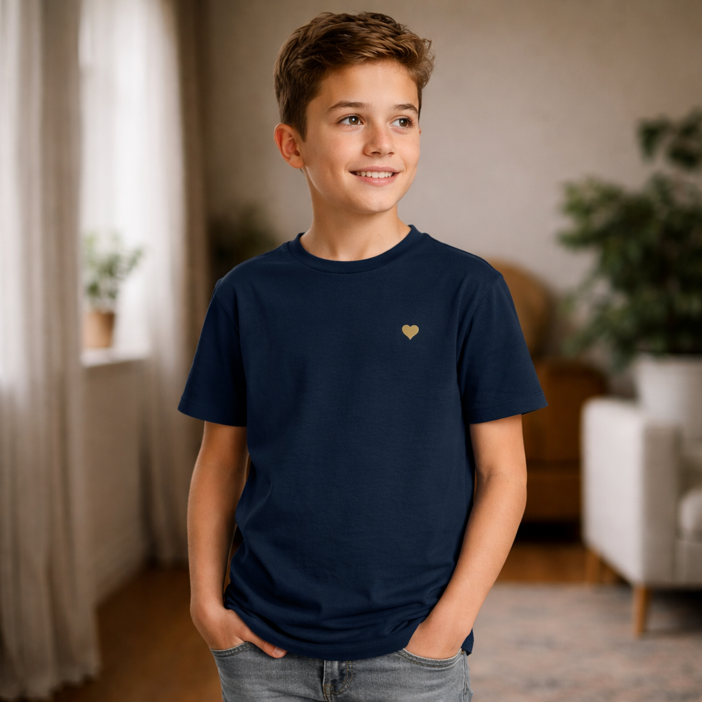 Kids Shirt - Herz aus Gold