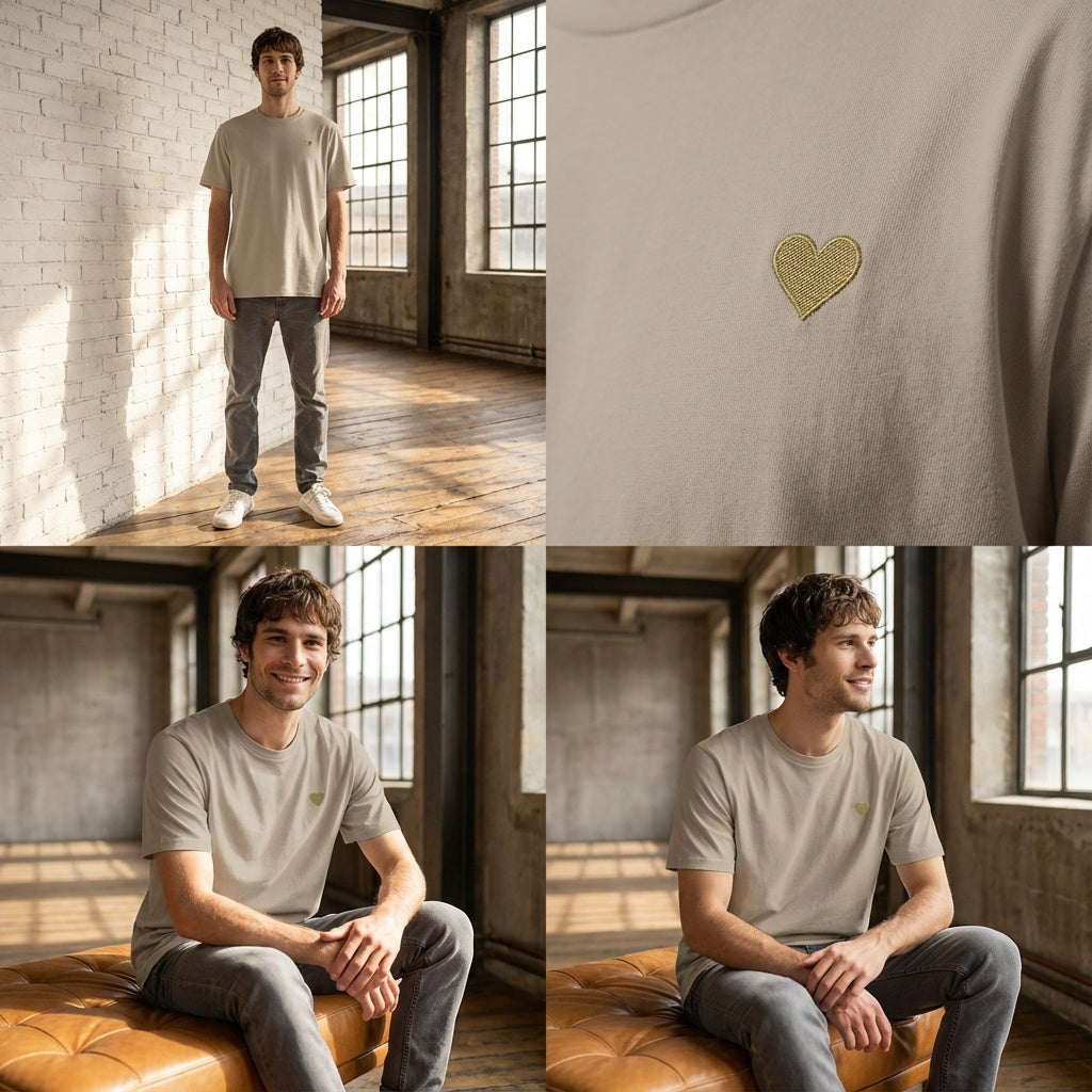 Shirt - Herz aus Gold