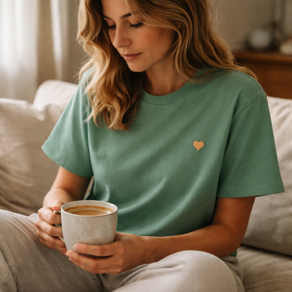 Ladies Shirt - Herz aus Gold