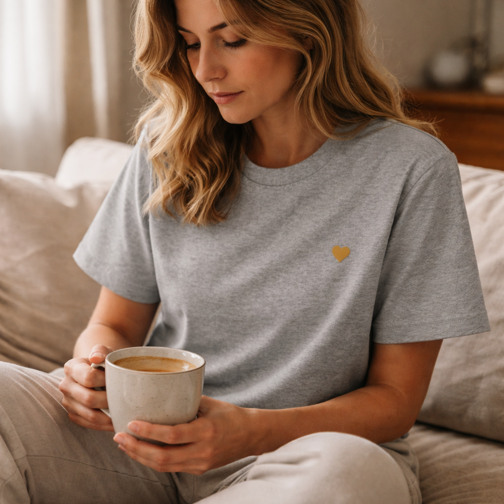 Ladies Shirt - Herz aus Gold