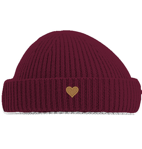 Herz aus Gold - Short Beanie