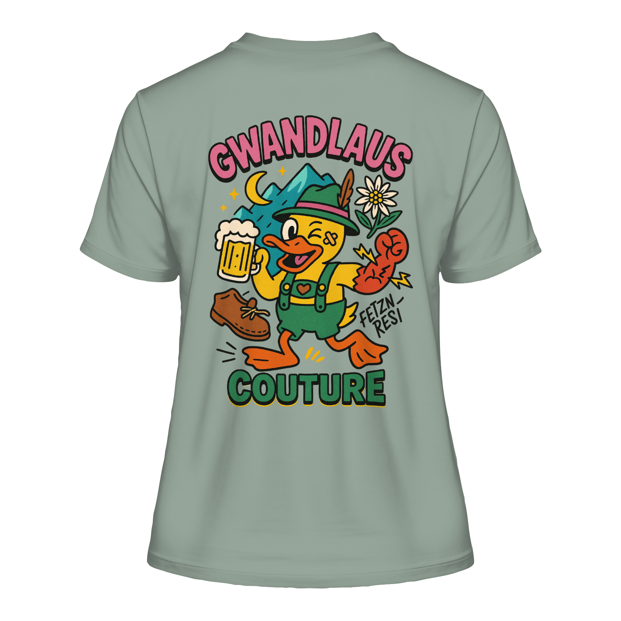 Crazy Duck - Fitted Ladies Organic Shirt