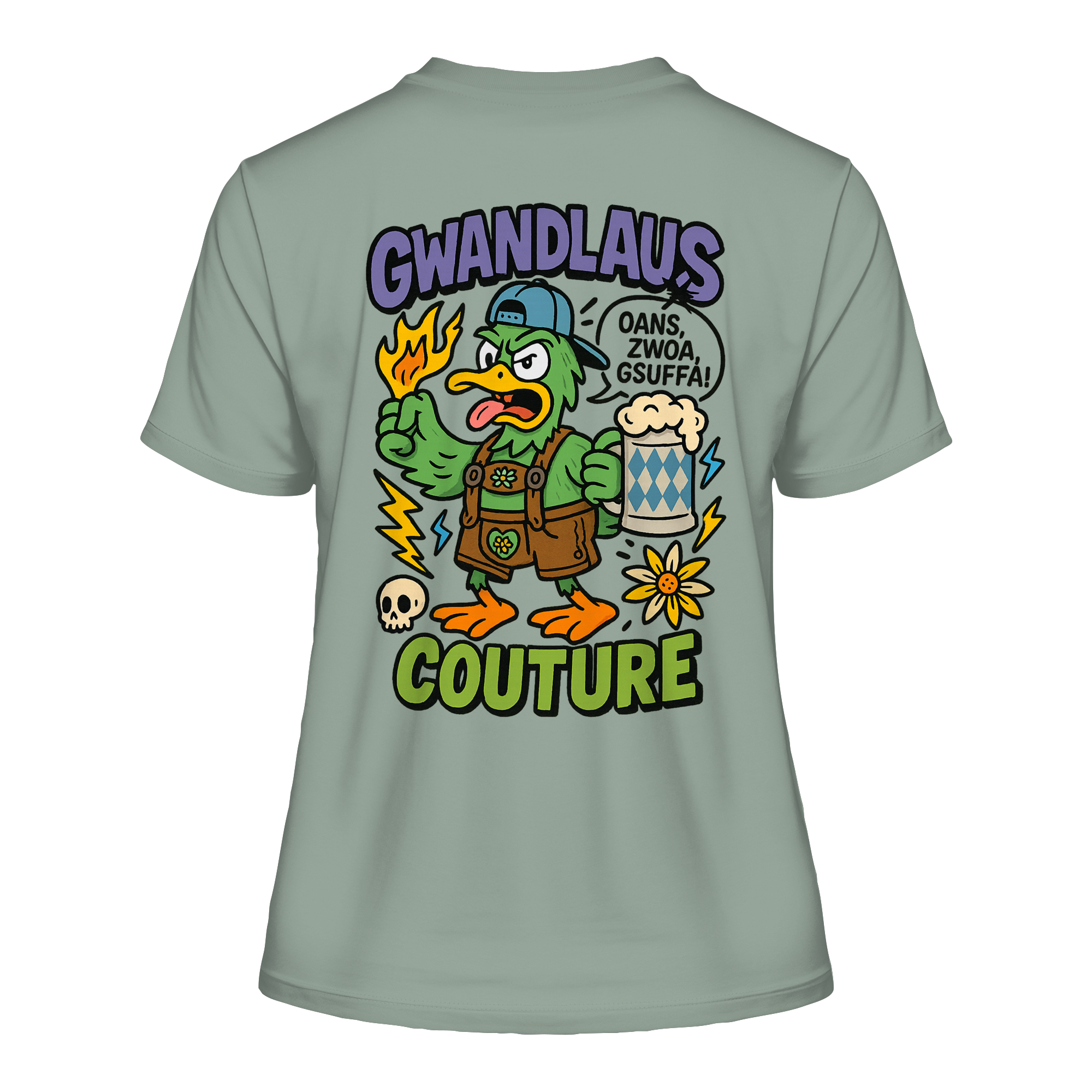 Ente süßsauer - Fitted Ladies Organic Shirt