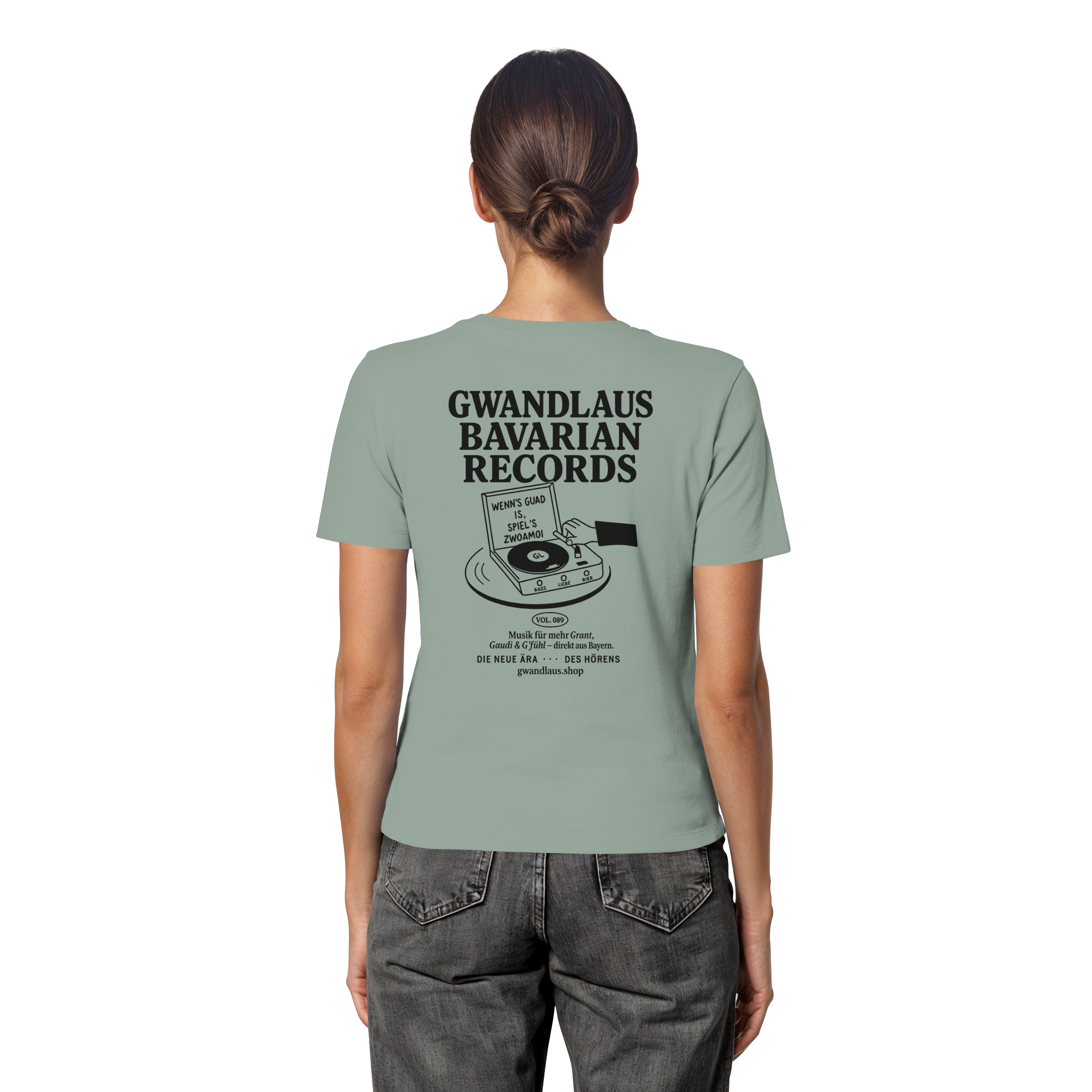 Bavarian Records  - Fitted Ladies Organic Shirt