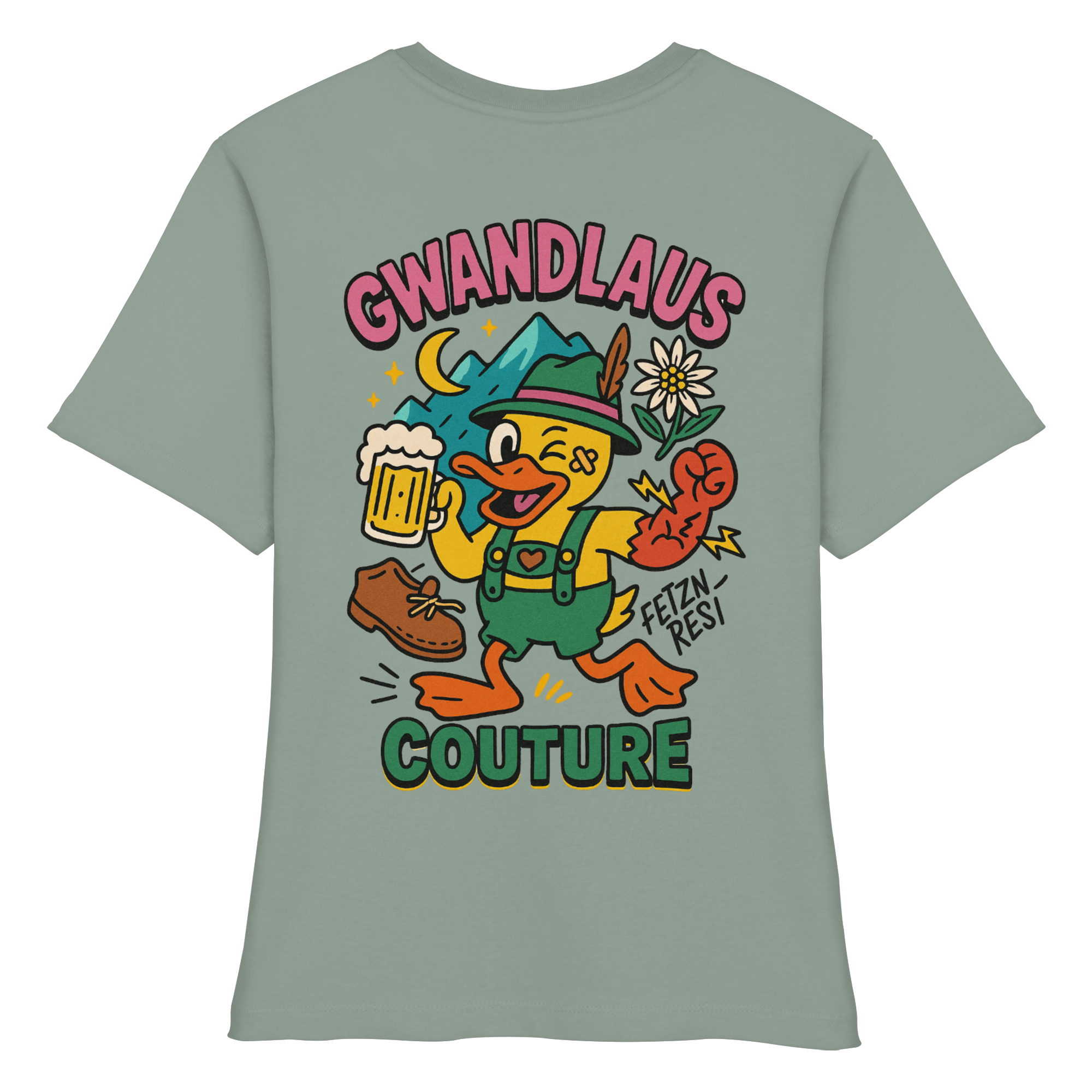 Crazy Duck - Fitted Ladies Organic Shirt