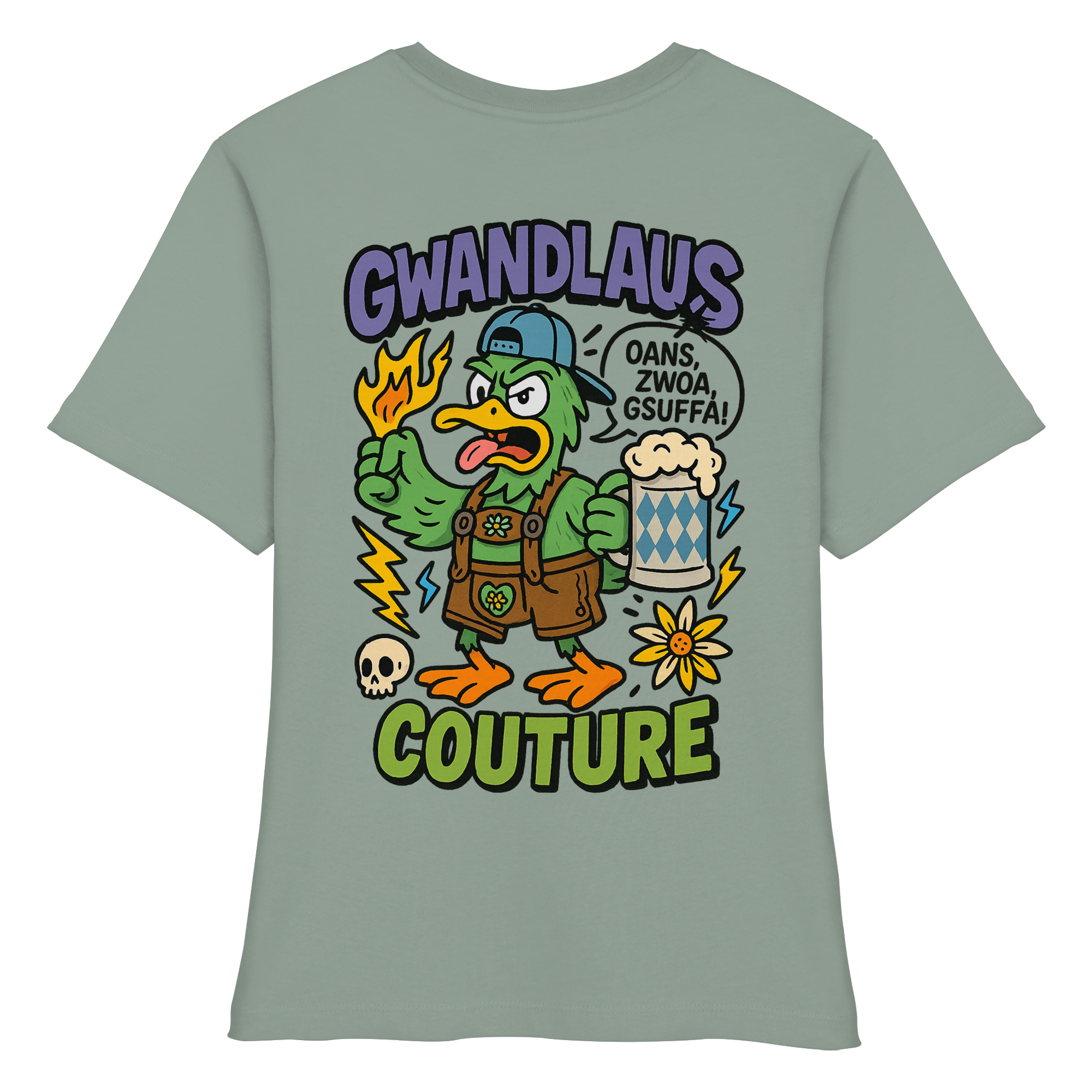 Ente süßsauer - Fitted Ladies Organic Shirt