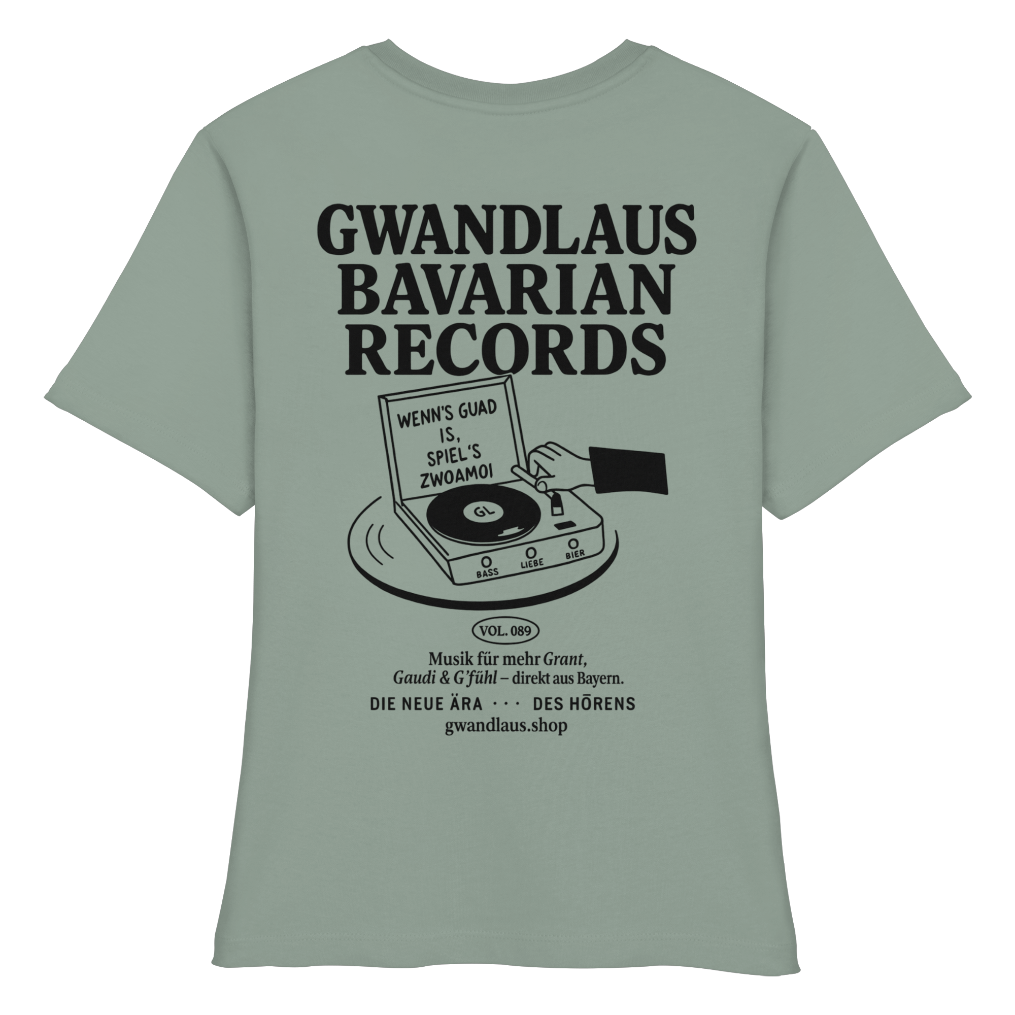 Bavarian Records  - Fitted Ladies Organic Shirt
