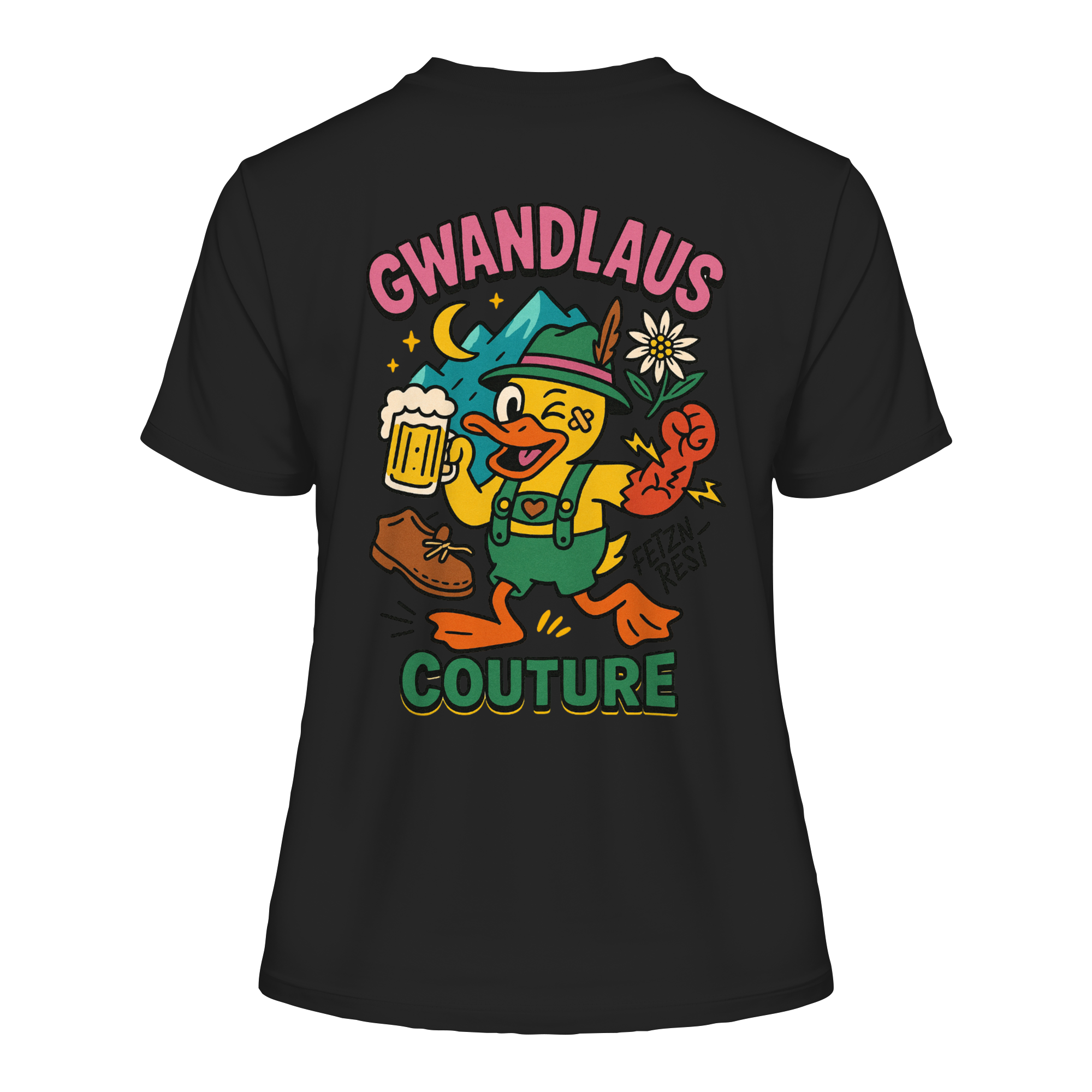 Crazy Duck - Fitted Ladies Organic Shirt