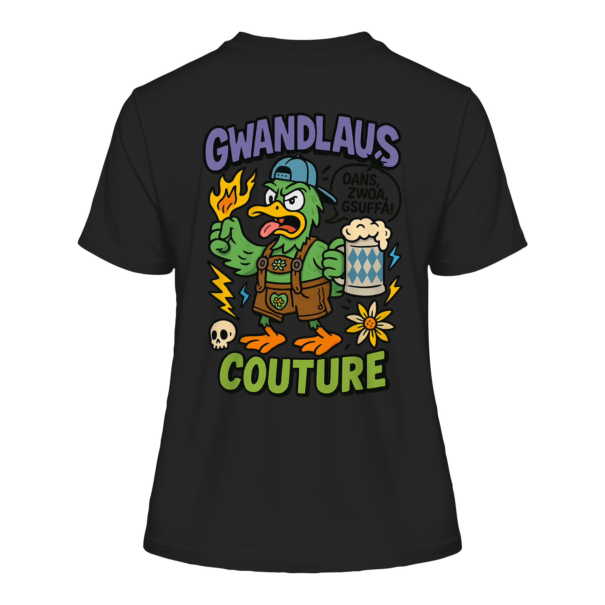 Ente süßsauer - Fitted Ladies Organic Shirt