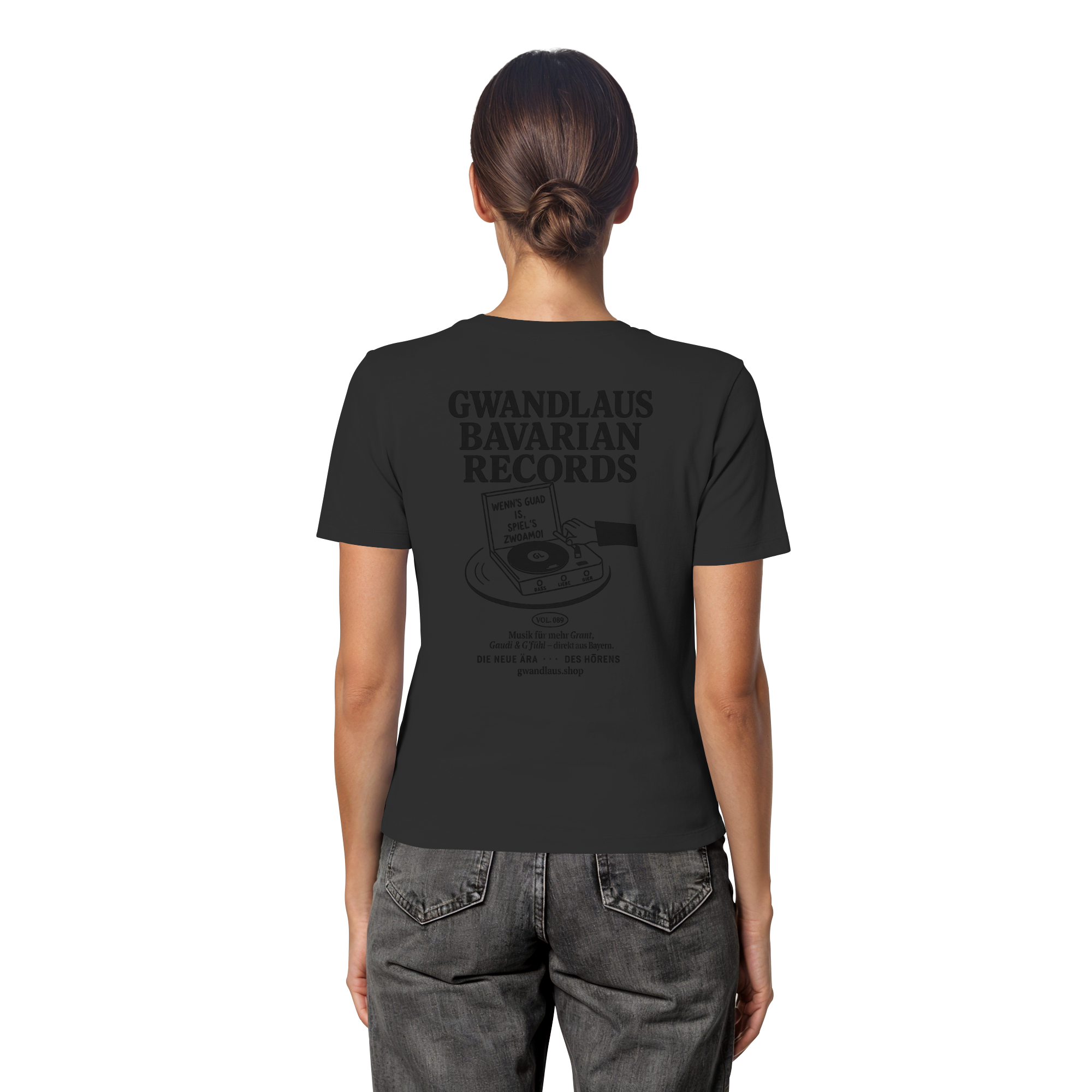 Bavarian Records  - Fitted Ladies Organic Shirt