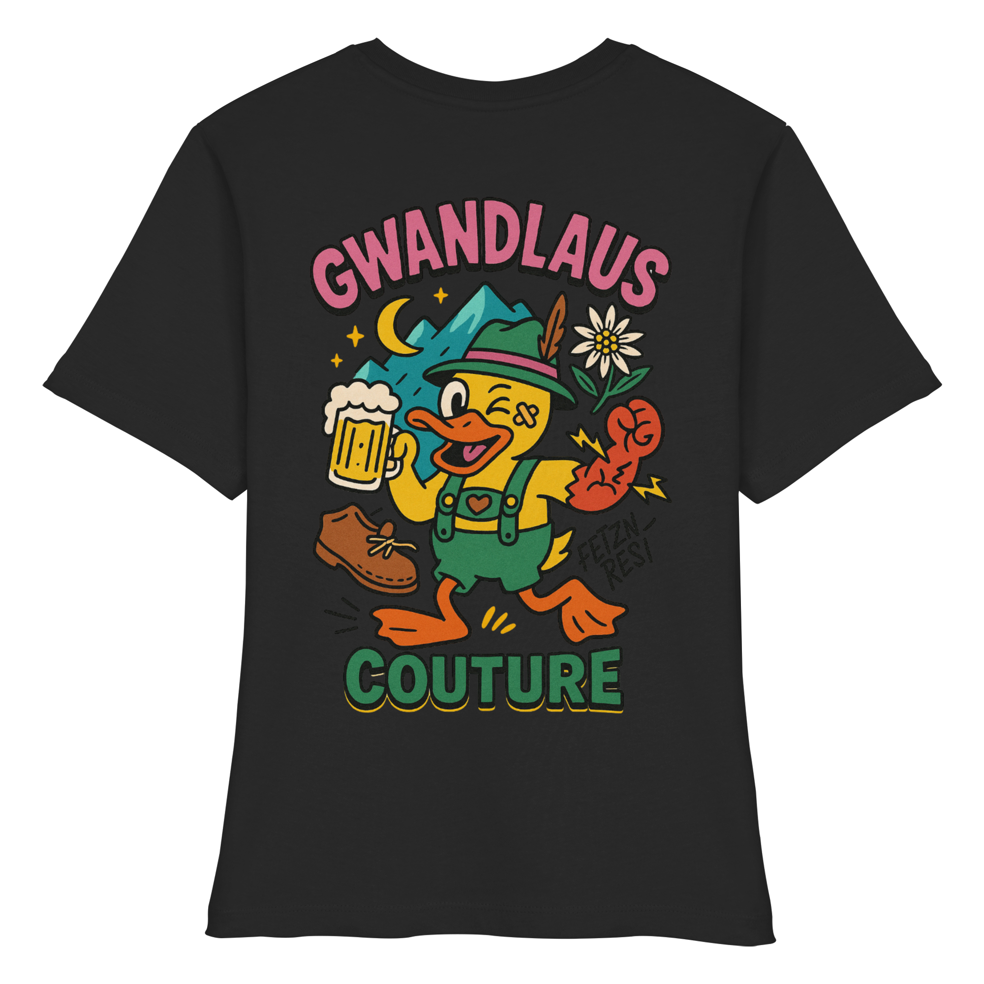 Crazy Duck - Fitted Ladies Organic Shirt