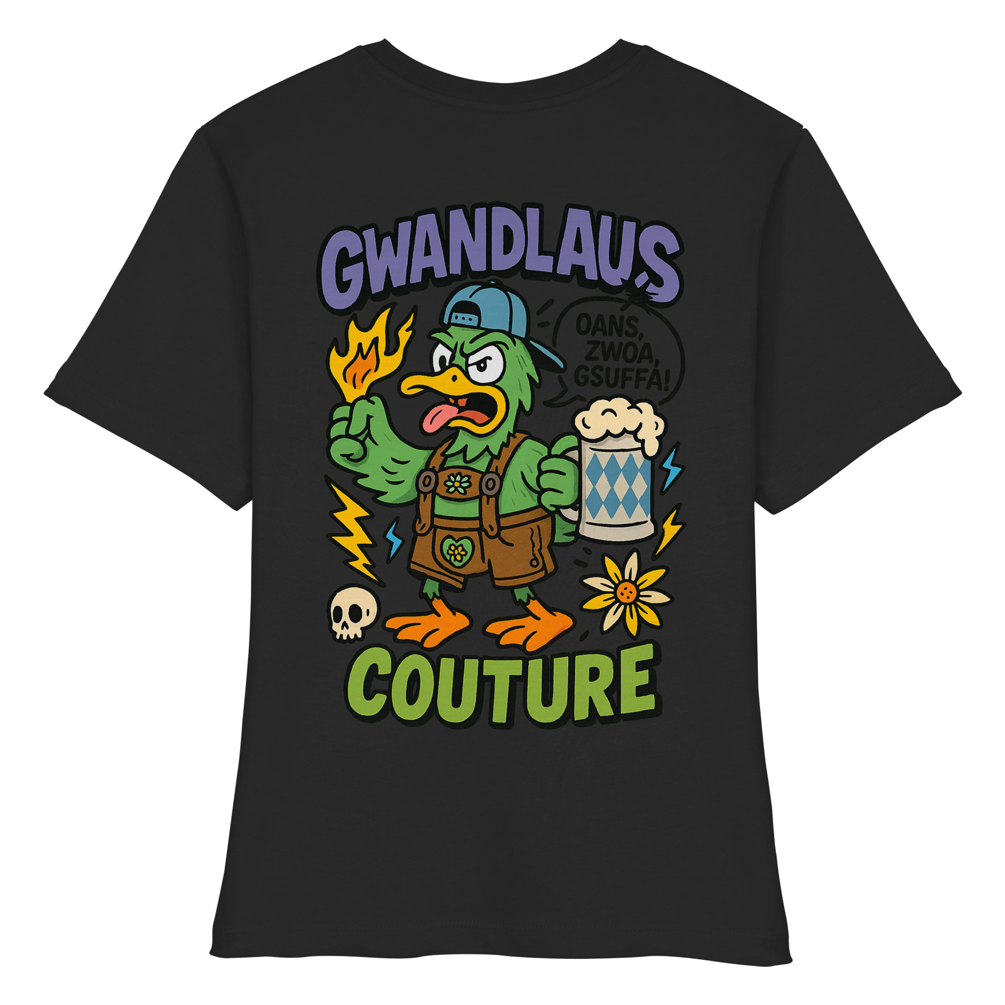 Ente süßsauer - Fitted Ladies Organic Shirt