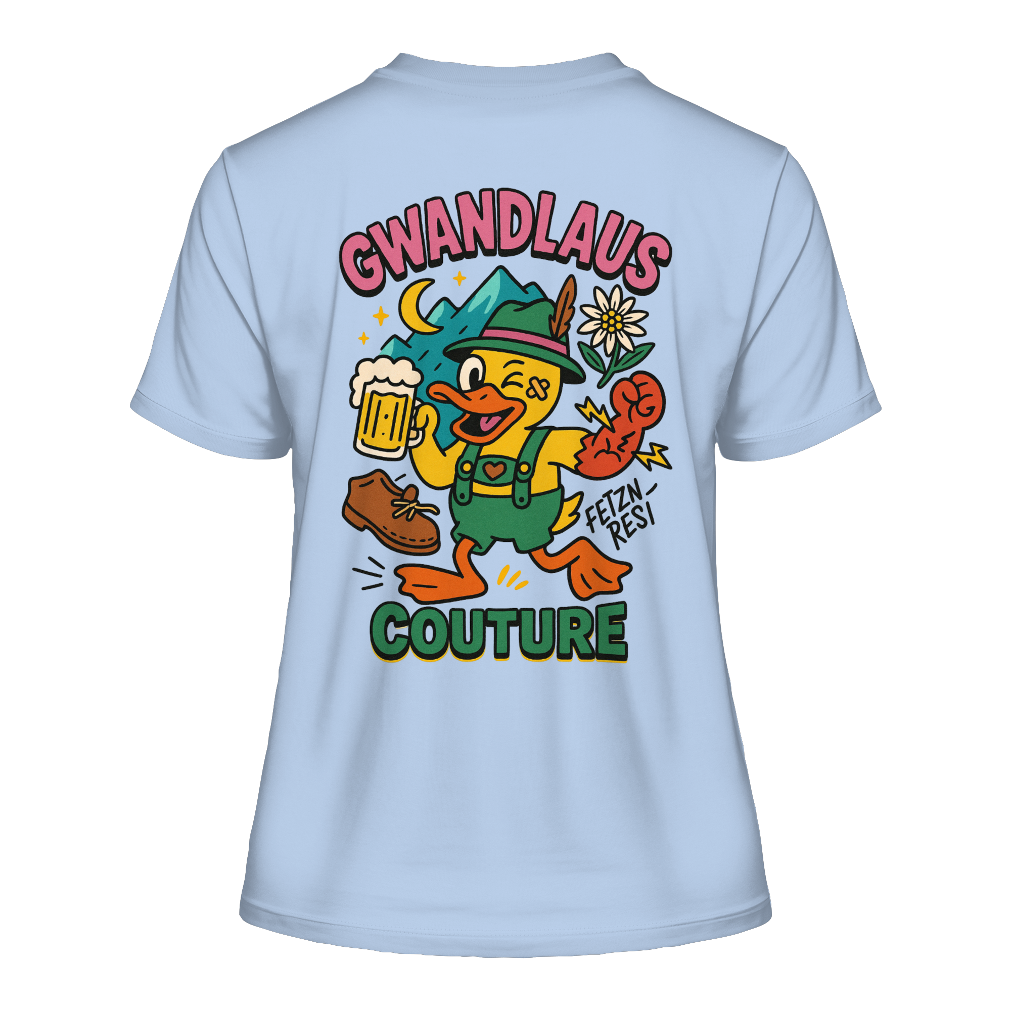 Crazy Duck - Fitted Ladies Organic Shirt