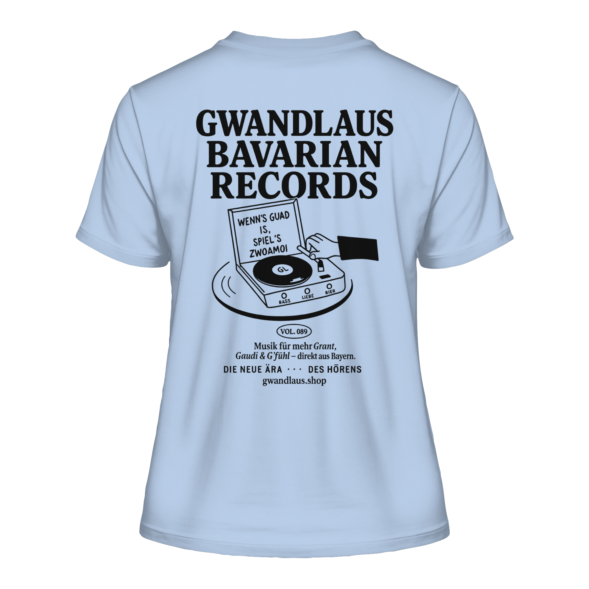 Bavarian Records  - Fitted Ladies Organic Shirt