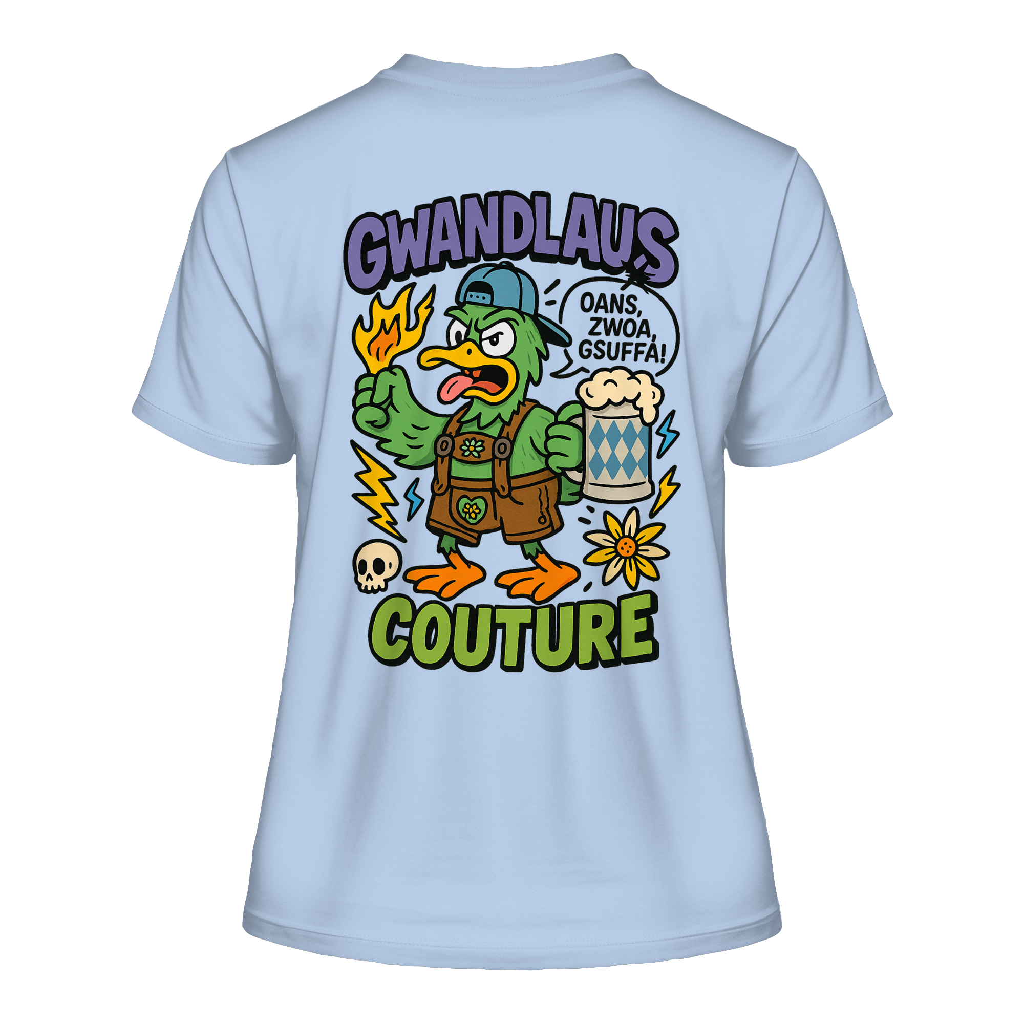 Ente süßsauer - Fitted Ladies Organic Shirt