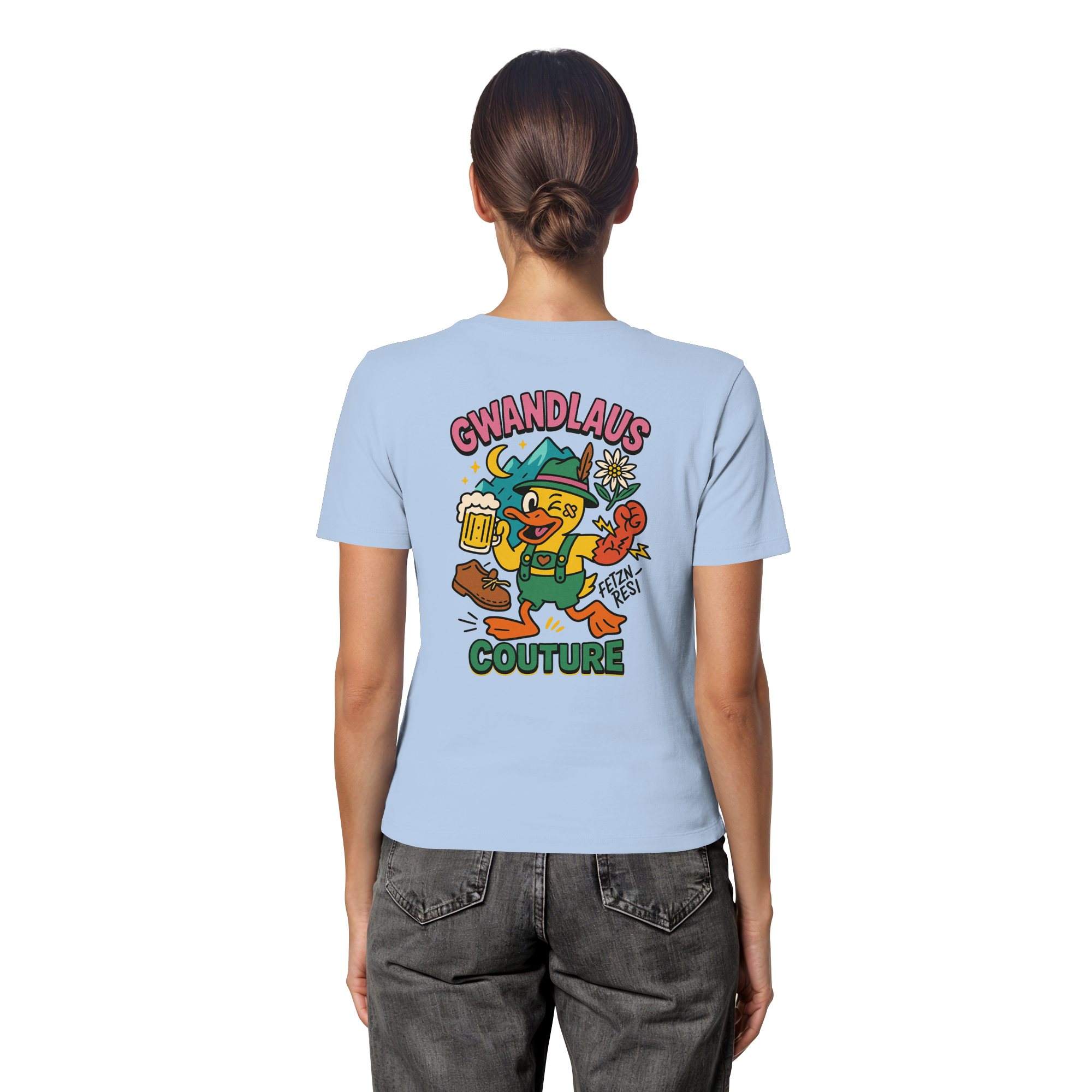 Crazy Duck - Fitted Ladies Organic Shirt
