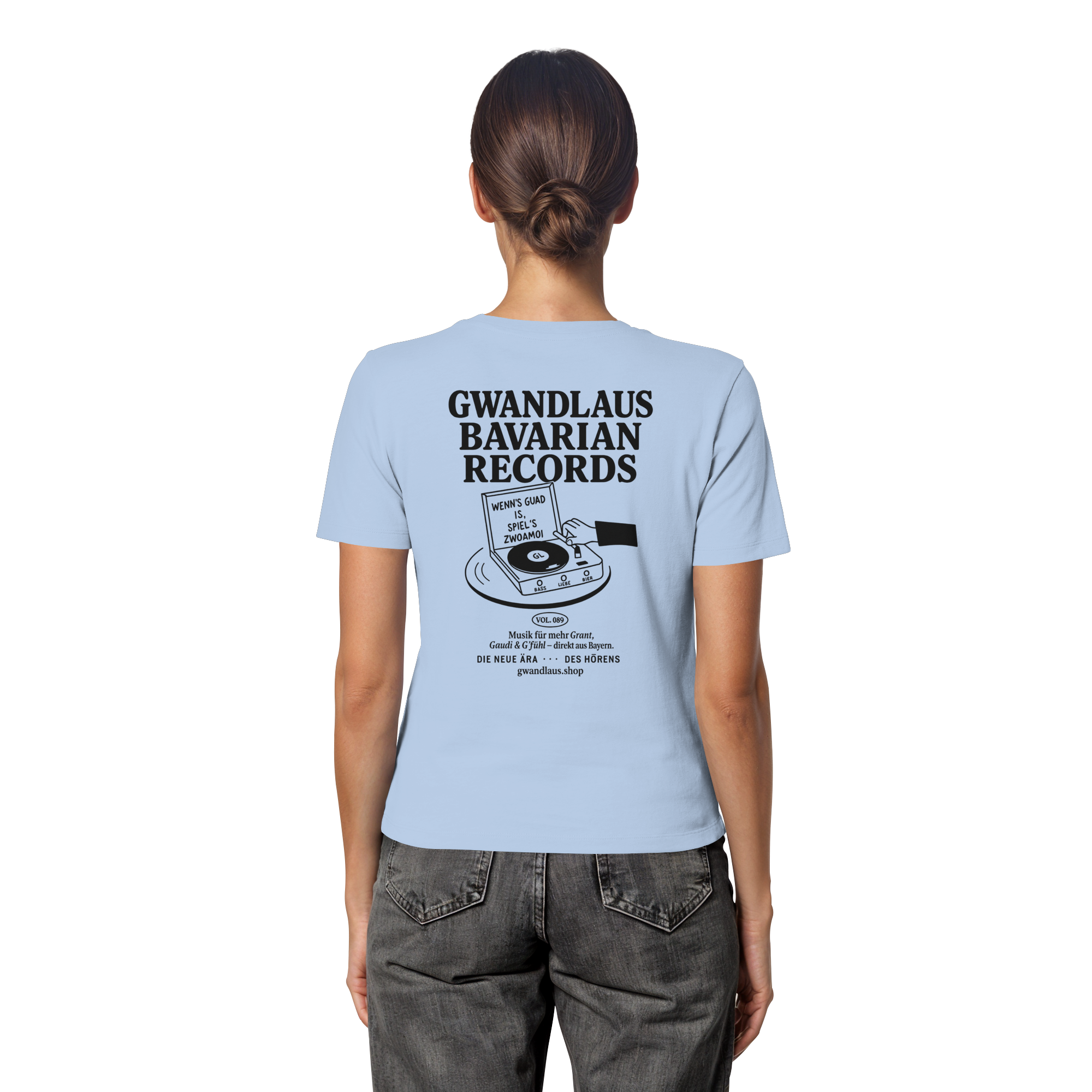 Bavarian Records  - Fitted Ladies Organic Shirt