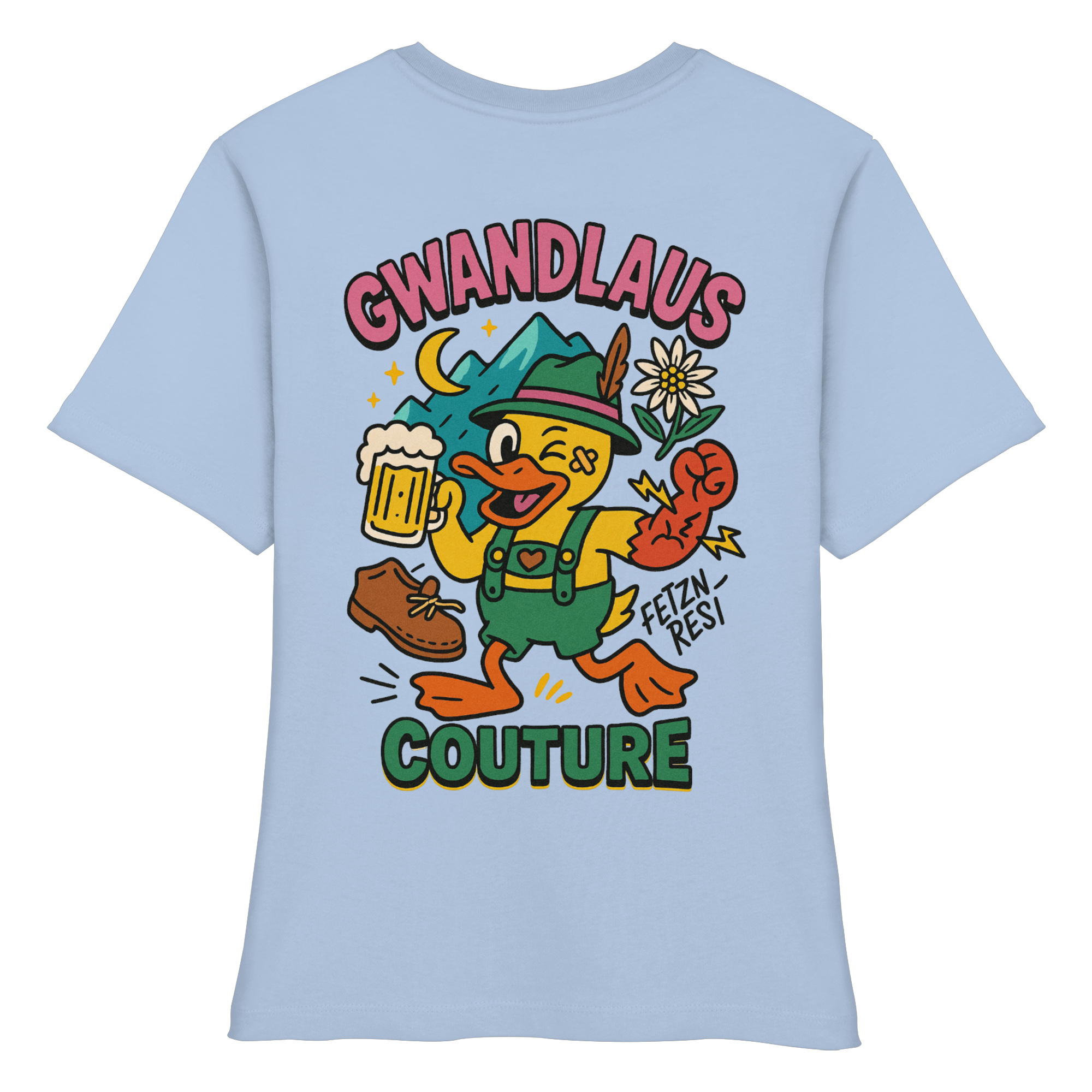 Crazy Duck - Fitted Ladies Organic Shirt