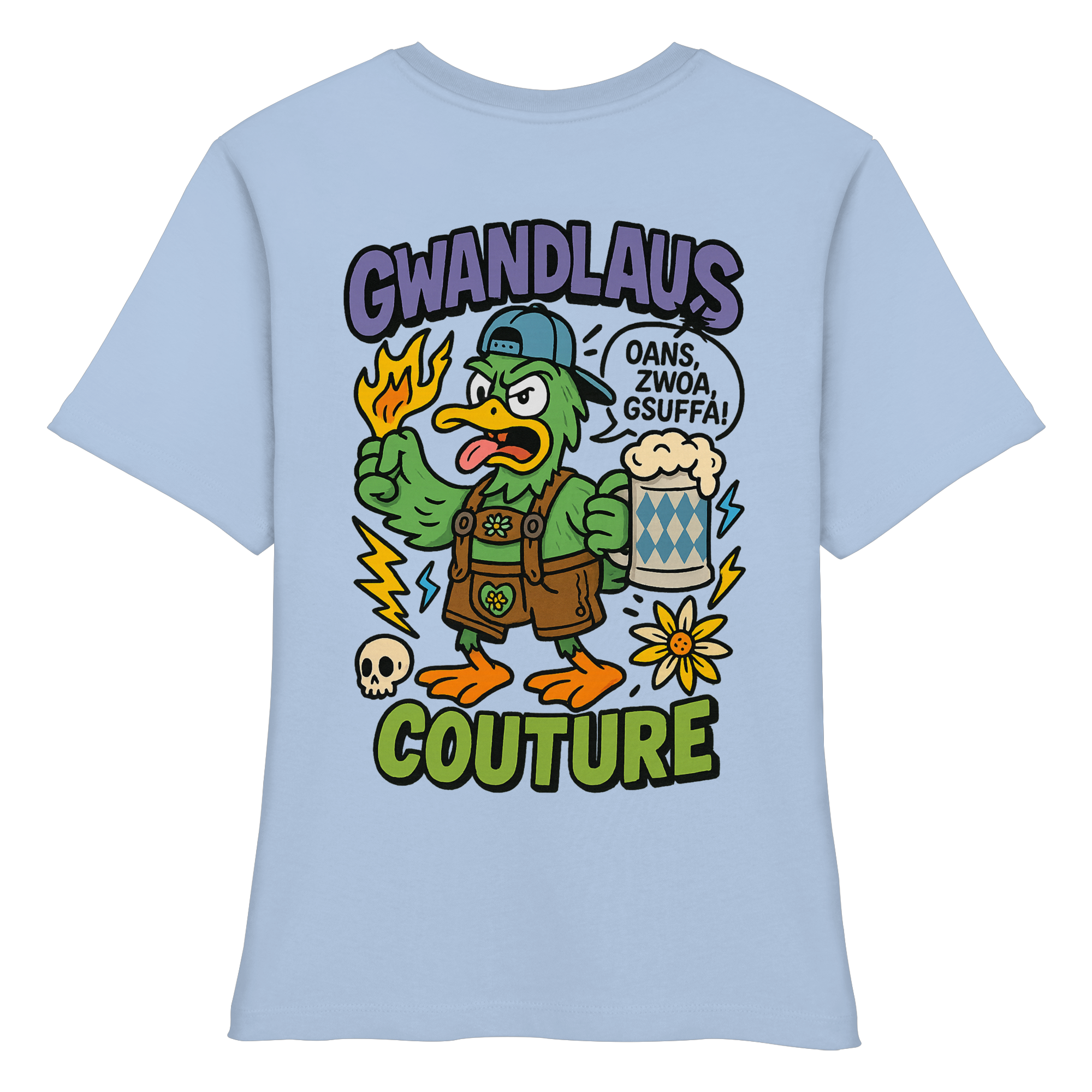 Ente süßsauer - Fitted Ladies Organic Shirt