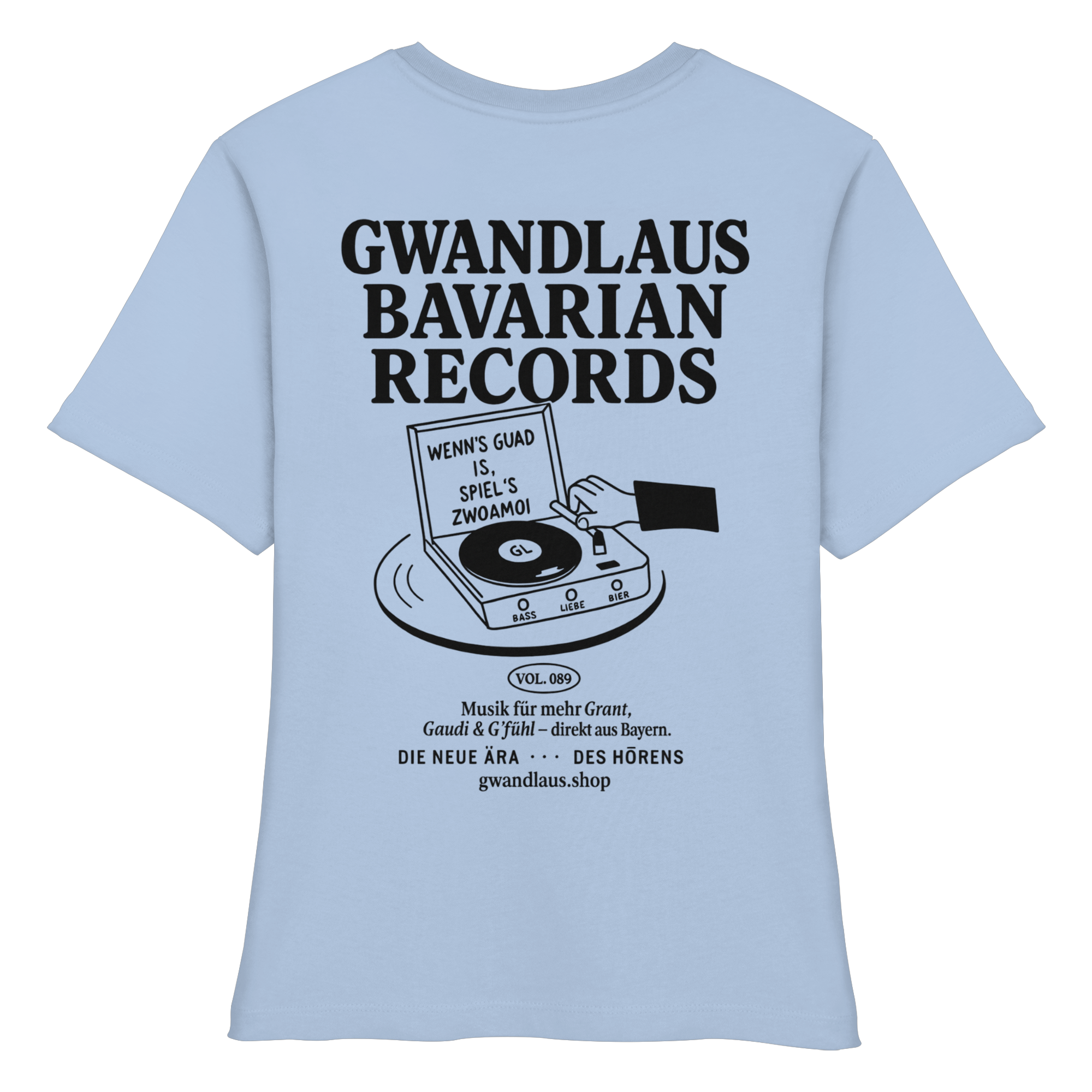 Bavarian Records  - Fitted Ladies Organic Shirt