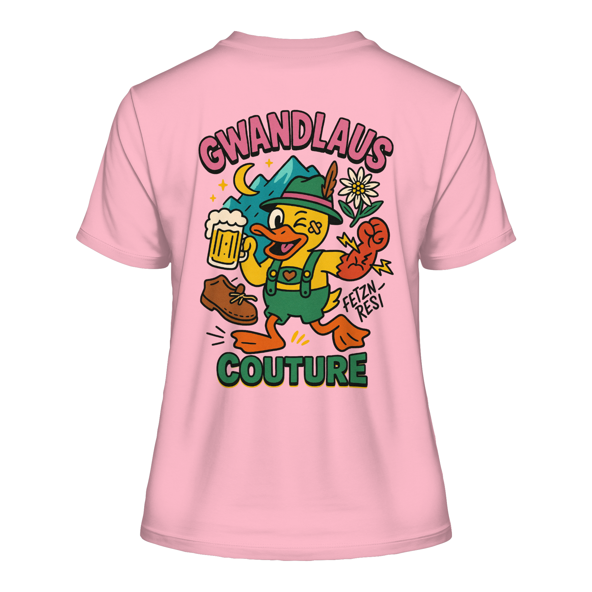 Crazy Duck - Fitted Ladies Organic Shirt