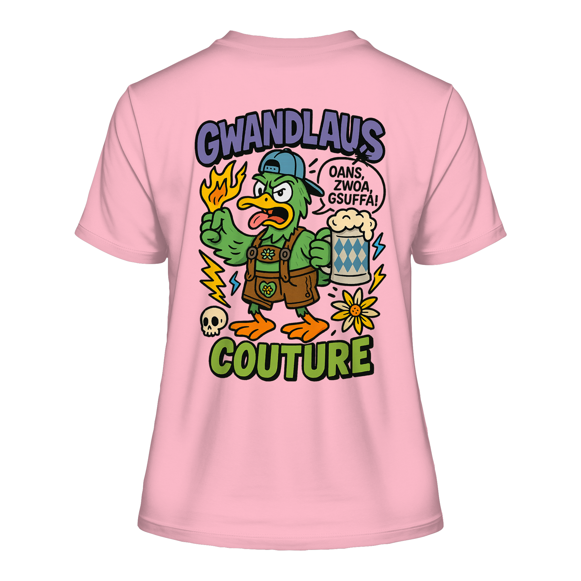 Ente süßsauer - Fitted Ladies Organic Shirt