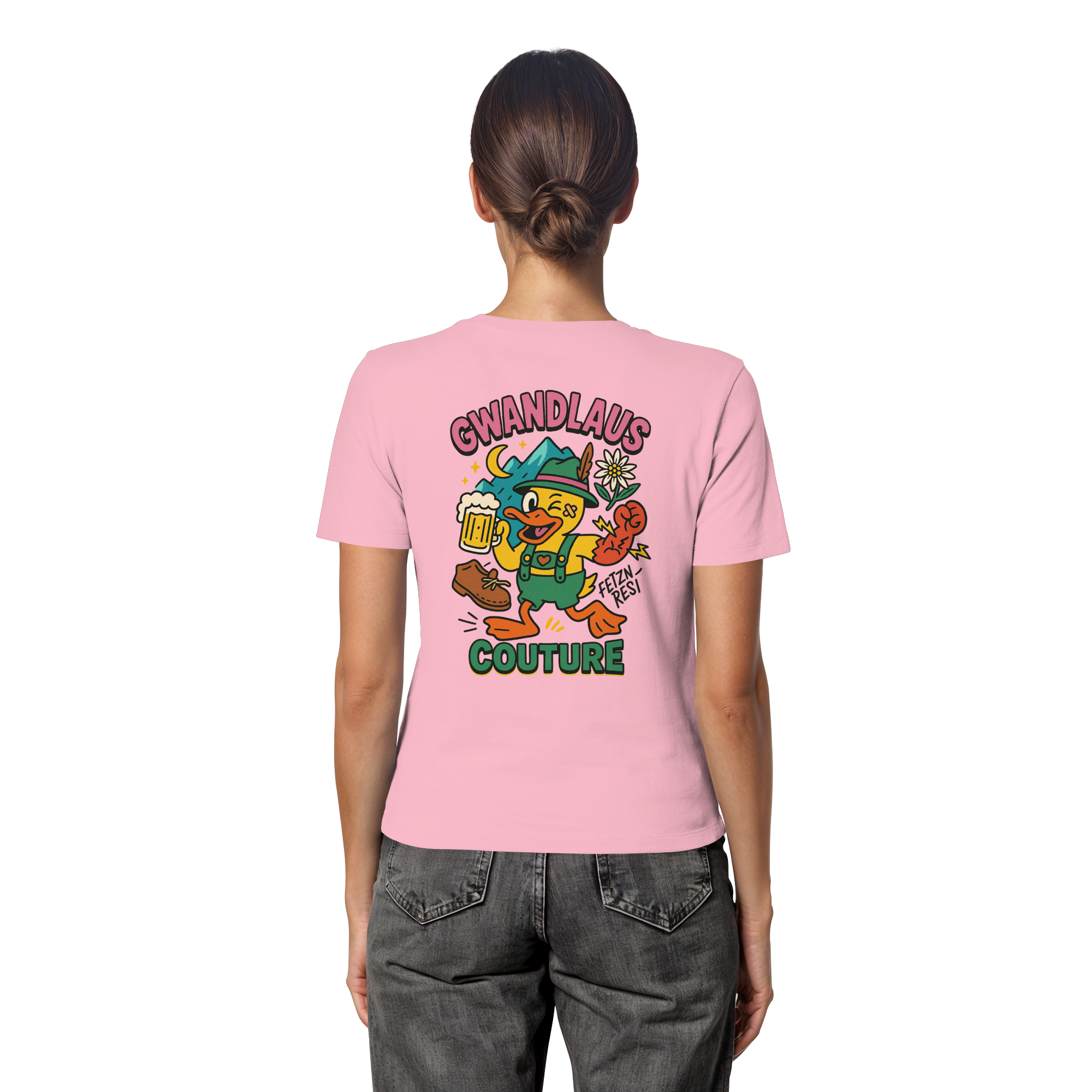 Crazy Duck - Fitted Ladies Organic Shirt