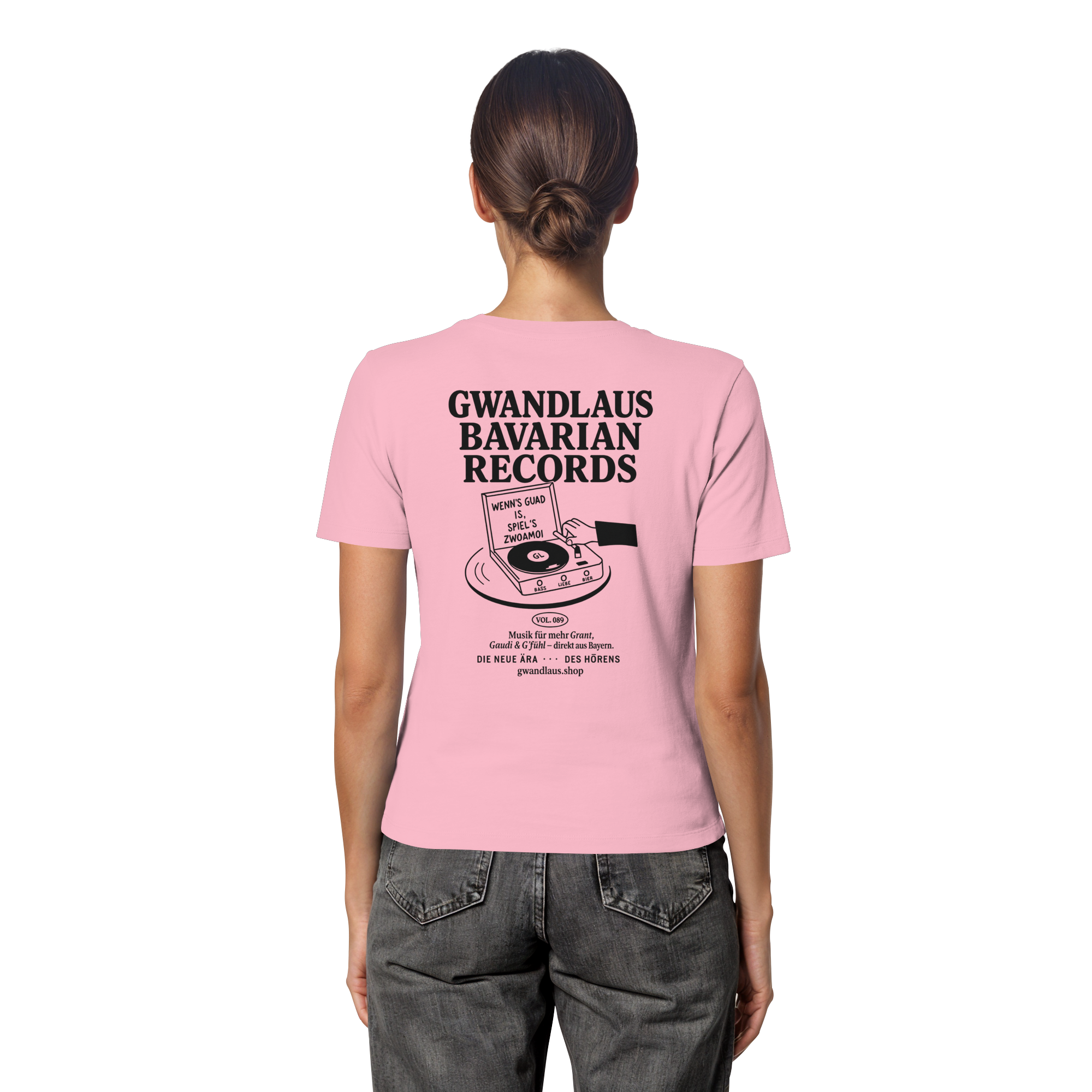 Bavarian Records  - Fitted Ladies Organic Shirt