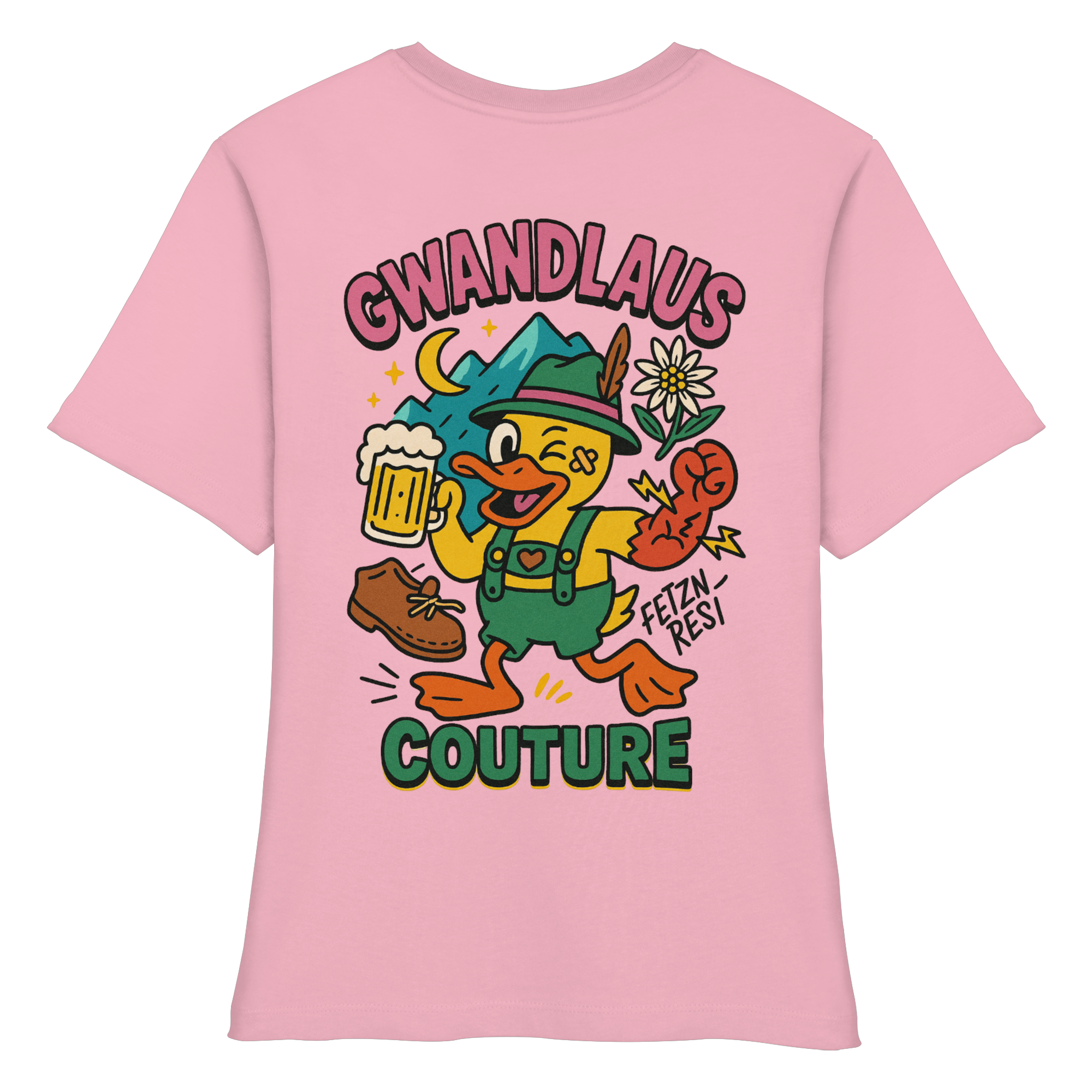 Crazy Duck - Fitted Ladies Organic Shirt