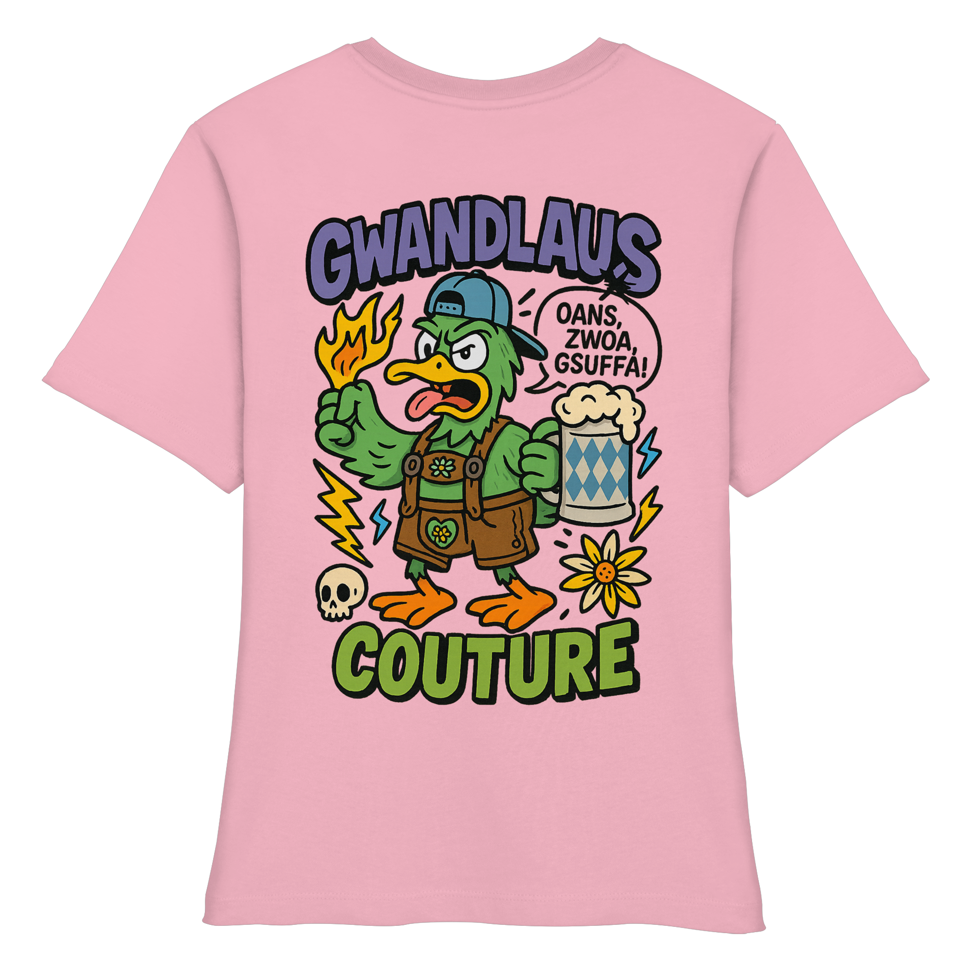 Ente süßsauer - Fitted Ladies Organic Shirt