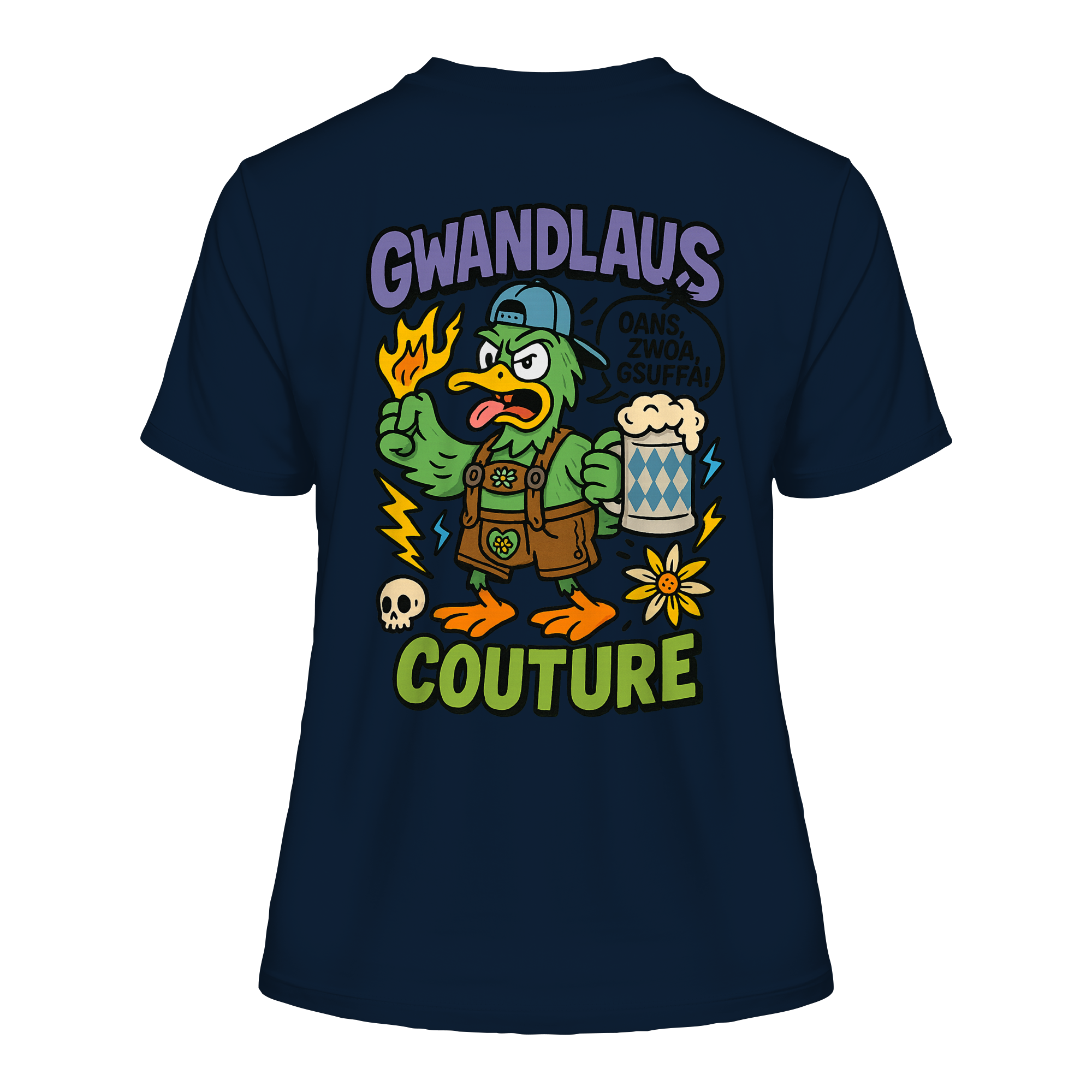 Ente süßsauer - Fitted Ladies Organic Shirt