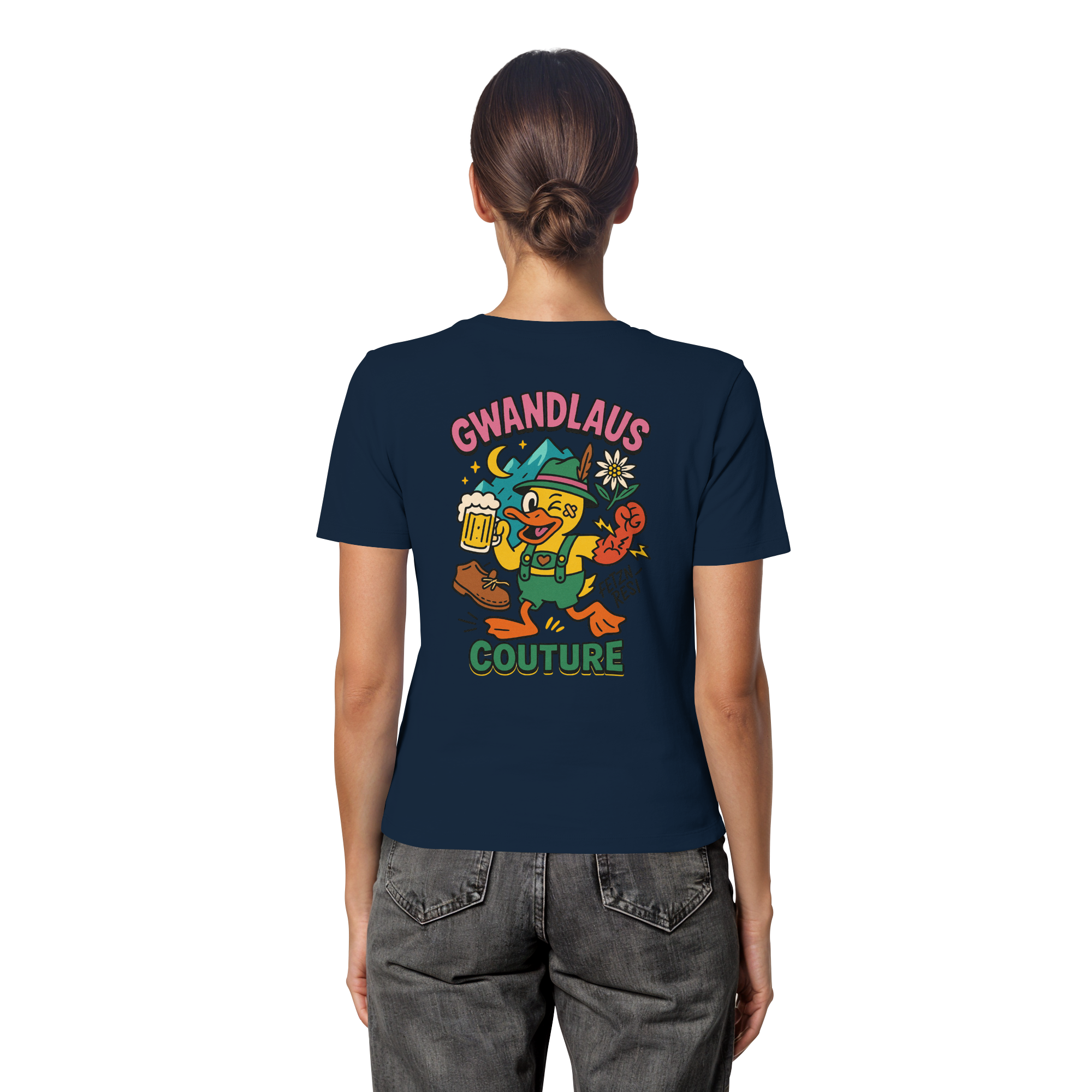 Crazy Duck - Fitted Ladies Organic Shirt