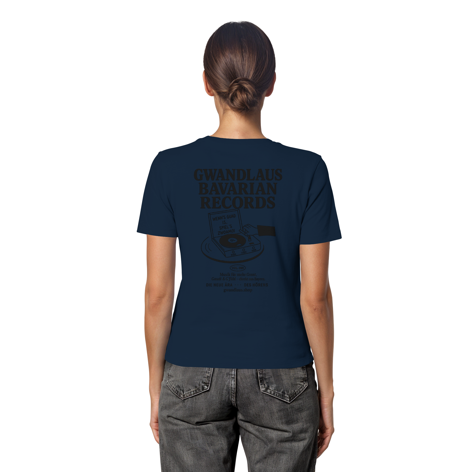 Bavarian Records  - Fitted Ladies Organic Shirt