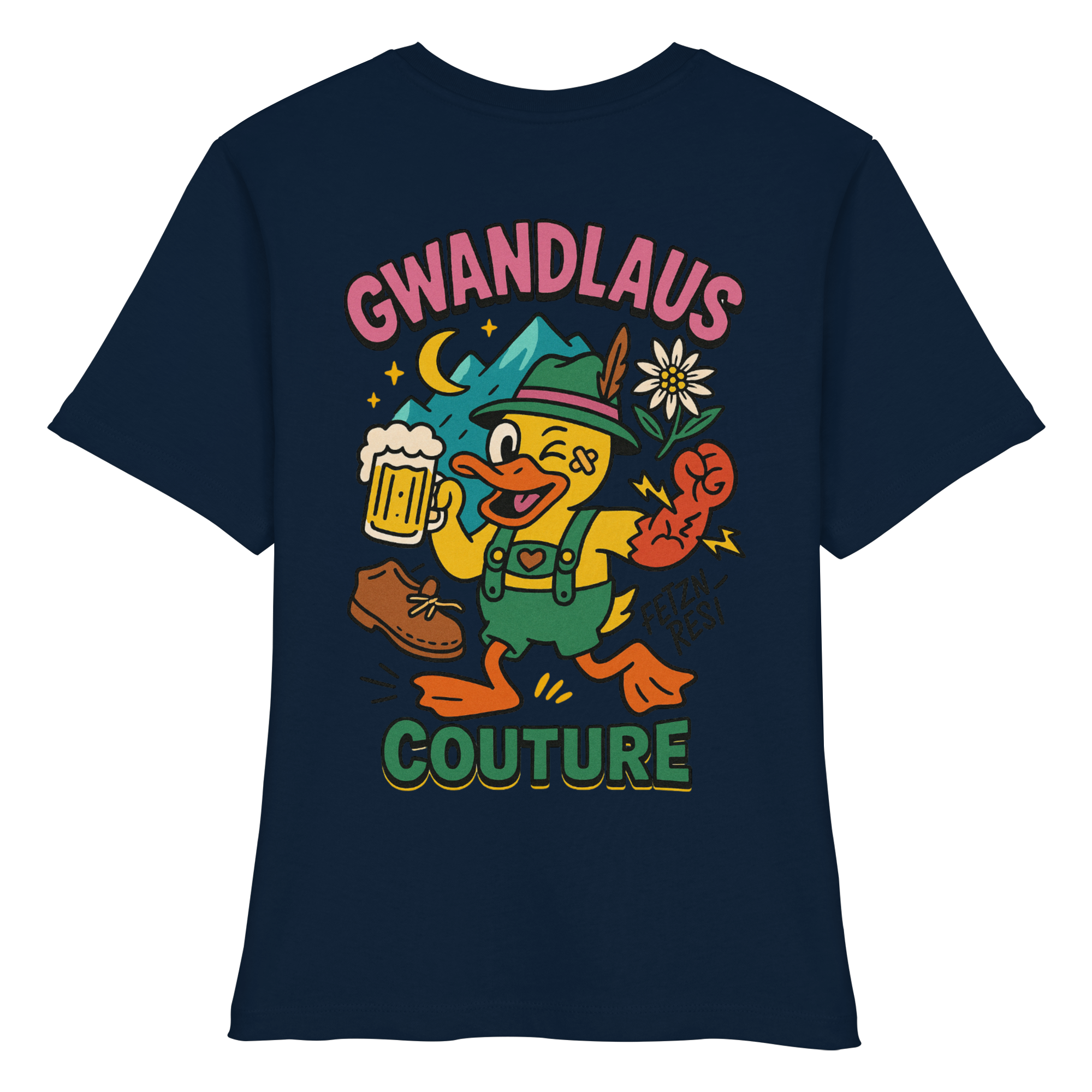 Crazy Duck - Fitted Ladies Organic Shirt